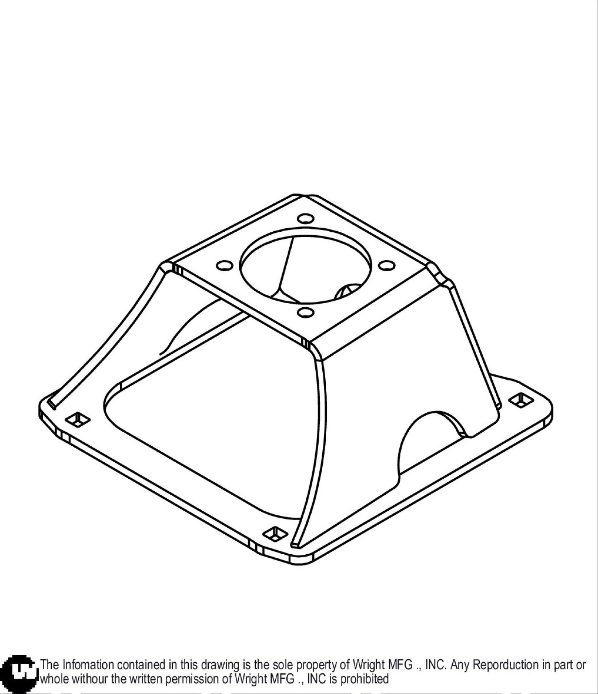 WSTX Wheel Motor Support Weldment 93410307.