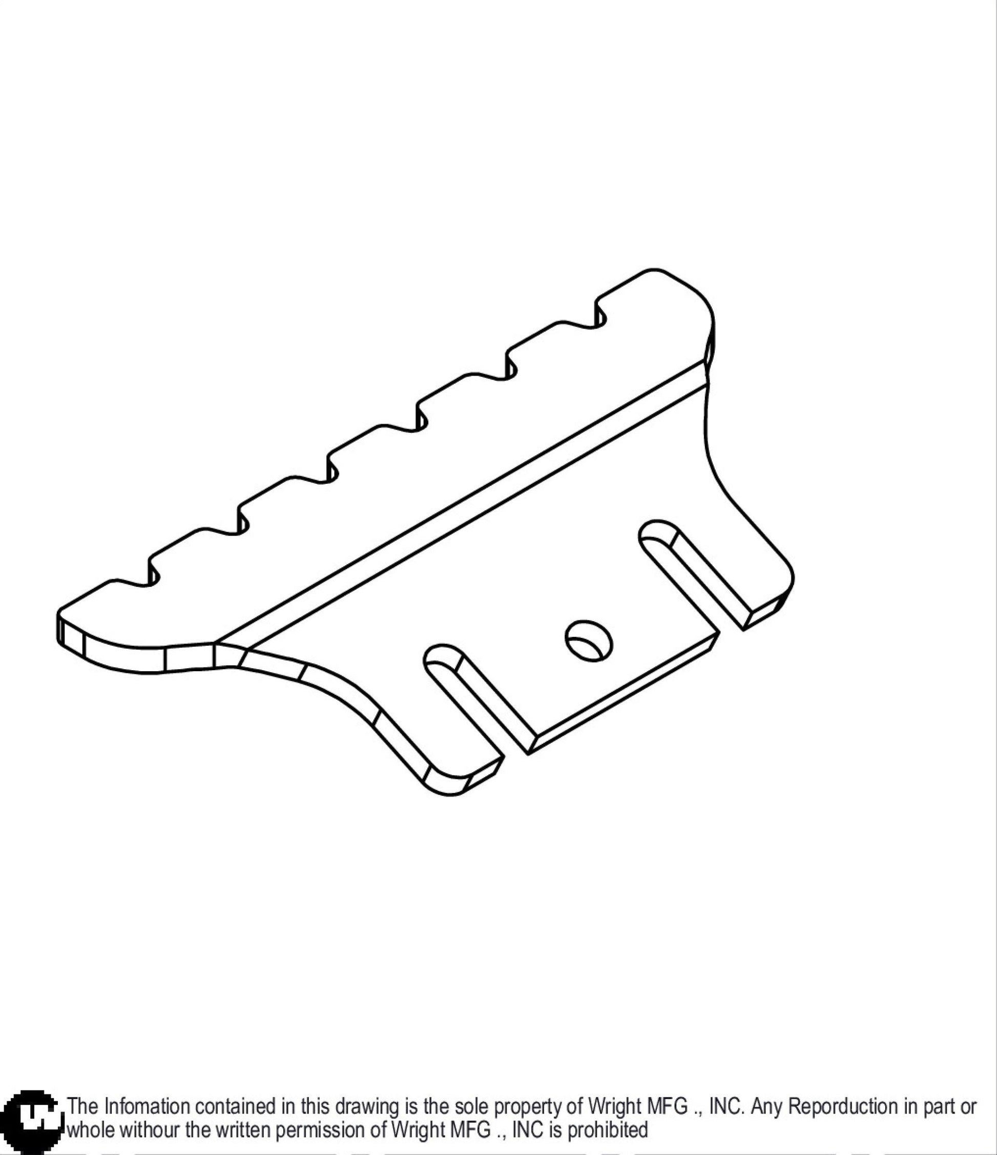 WSPX Brake Shoe Cleat 93410323.