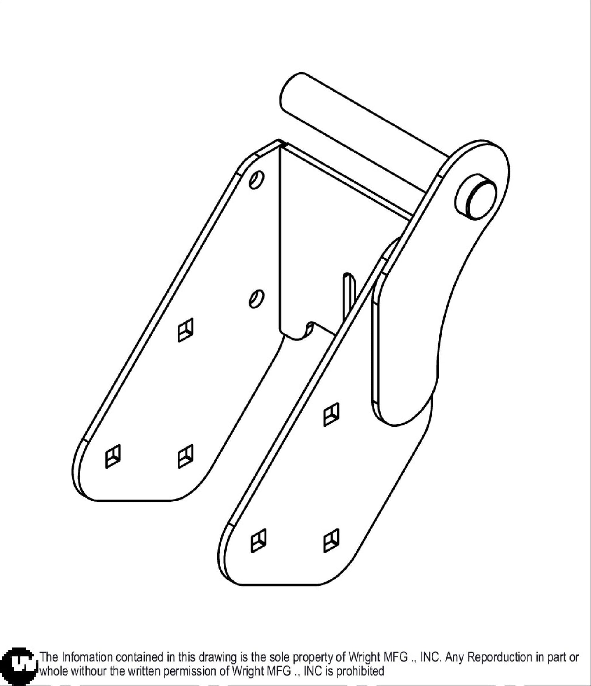 WSPX Adjustable Lower Seat Weldment 93410326.