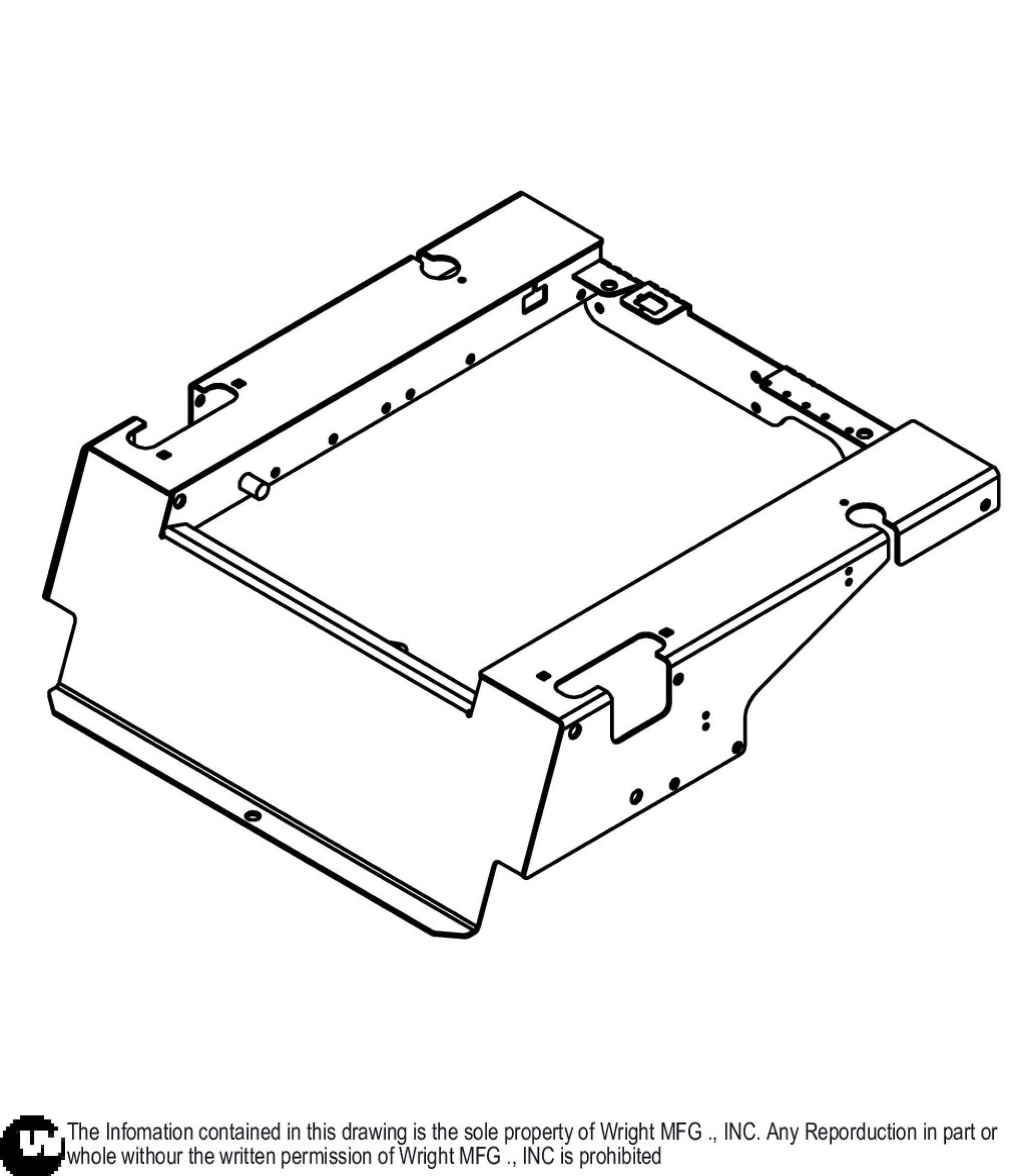 WZTO Seat Support Frame Weldment 93410336.