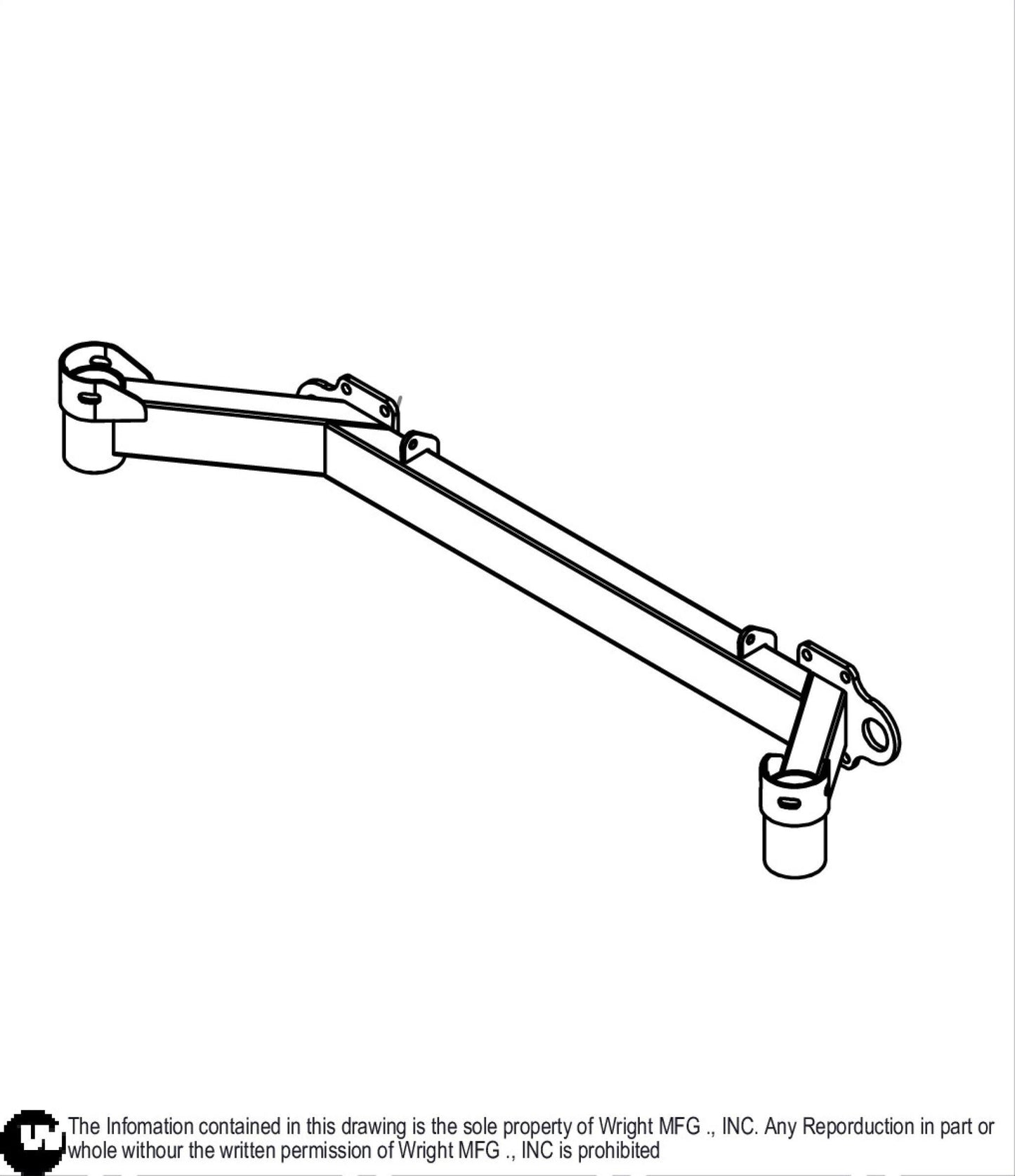 WZTO Caster Frame Weldment 93410341.