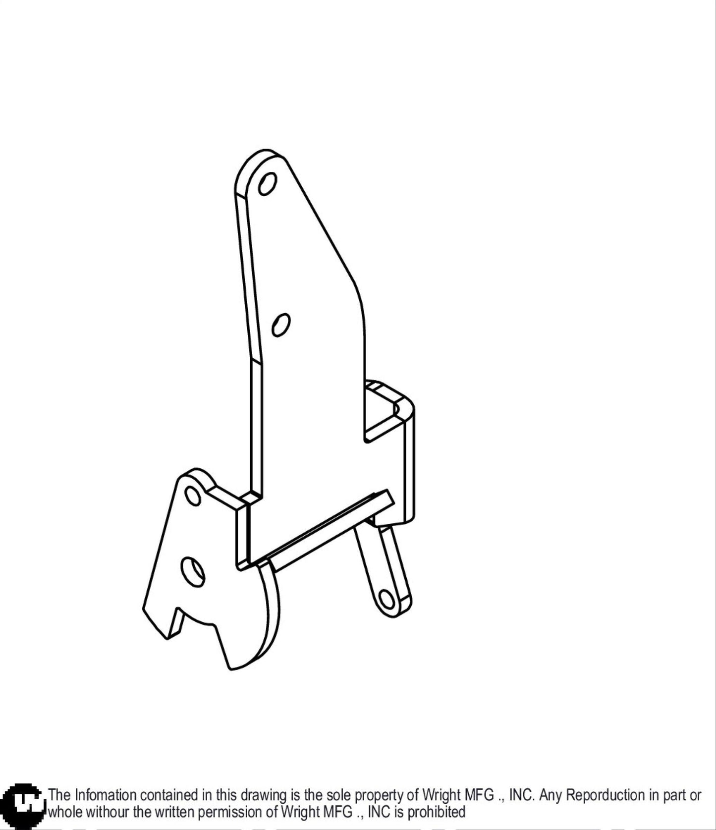 Motion Control Lever Support Weldment 93410345.