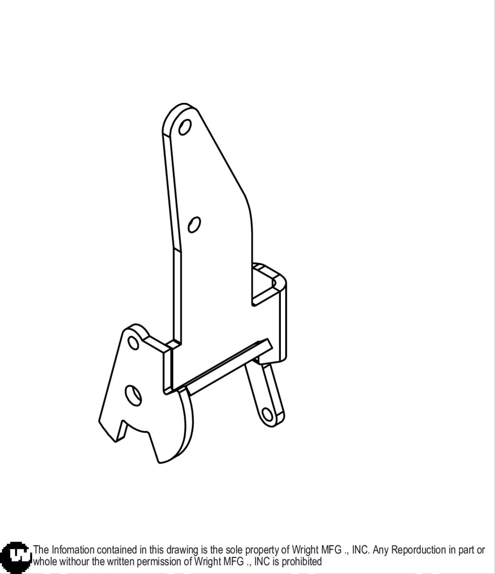 Motion Control Lever Support Weldment 93410345.