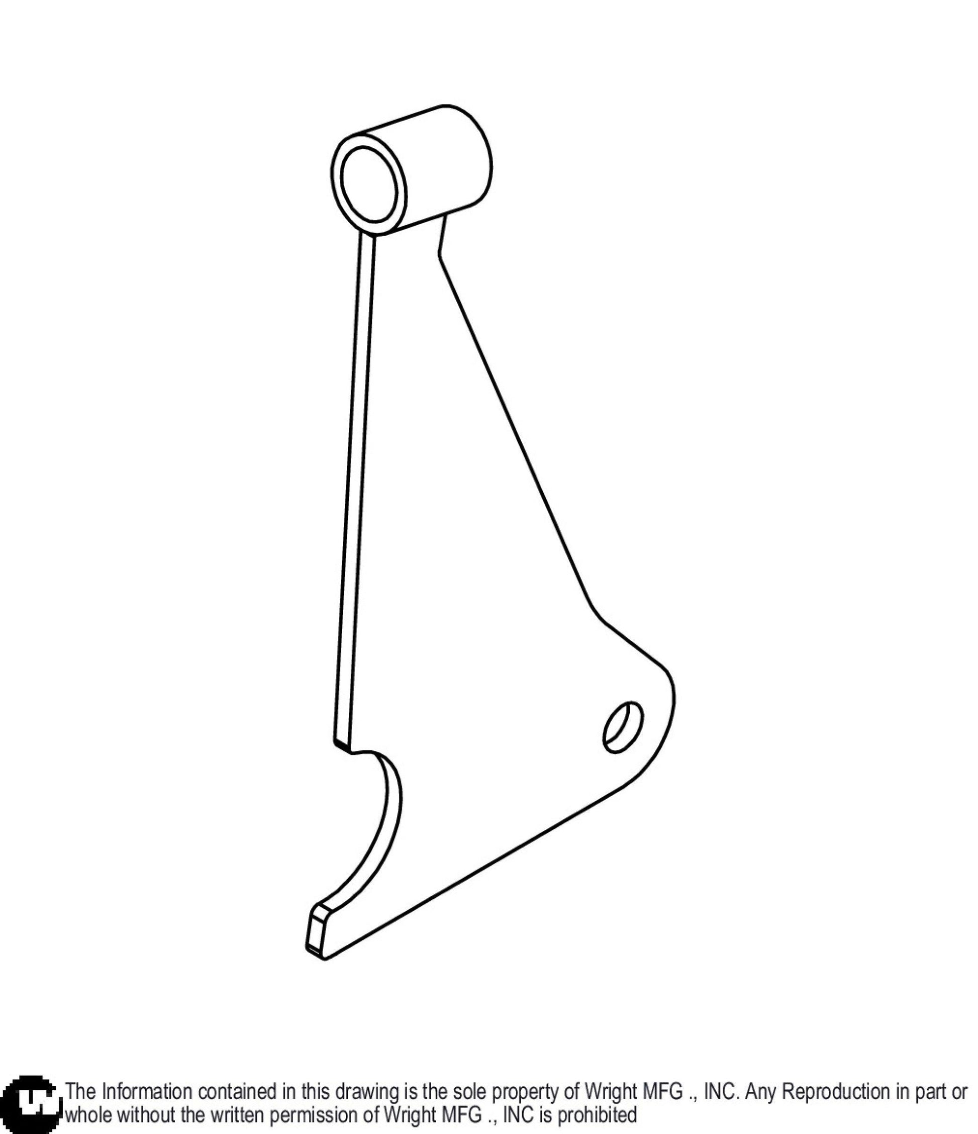 WZTO Brake Lower Lever Weldment 93410356.
