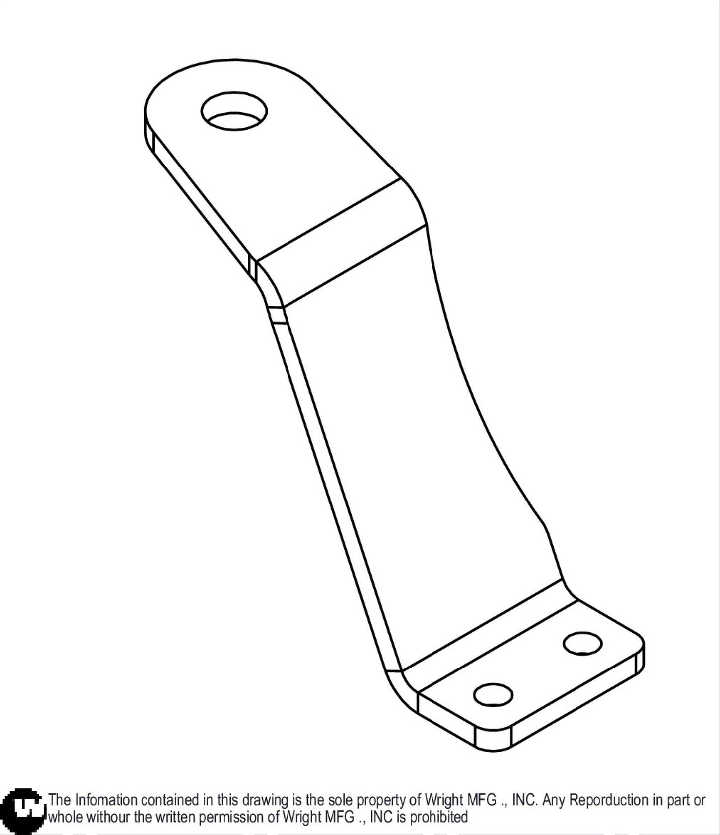 Left WST Roller Support Bracket 93410369.