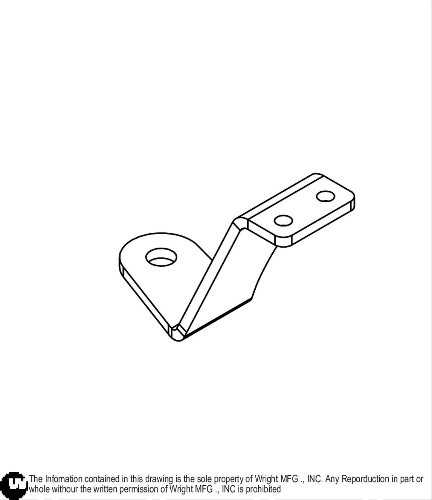Right WST Roller Support Bracket 93410370.