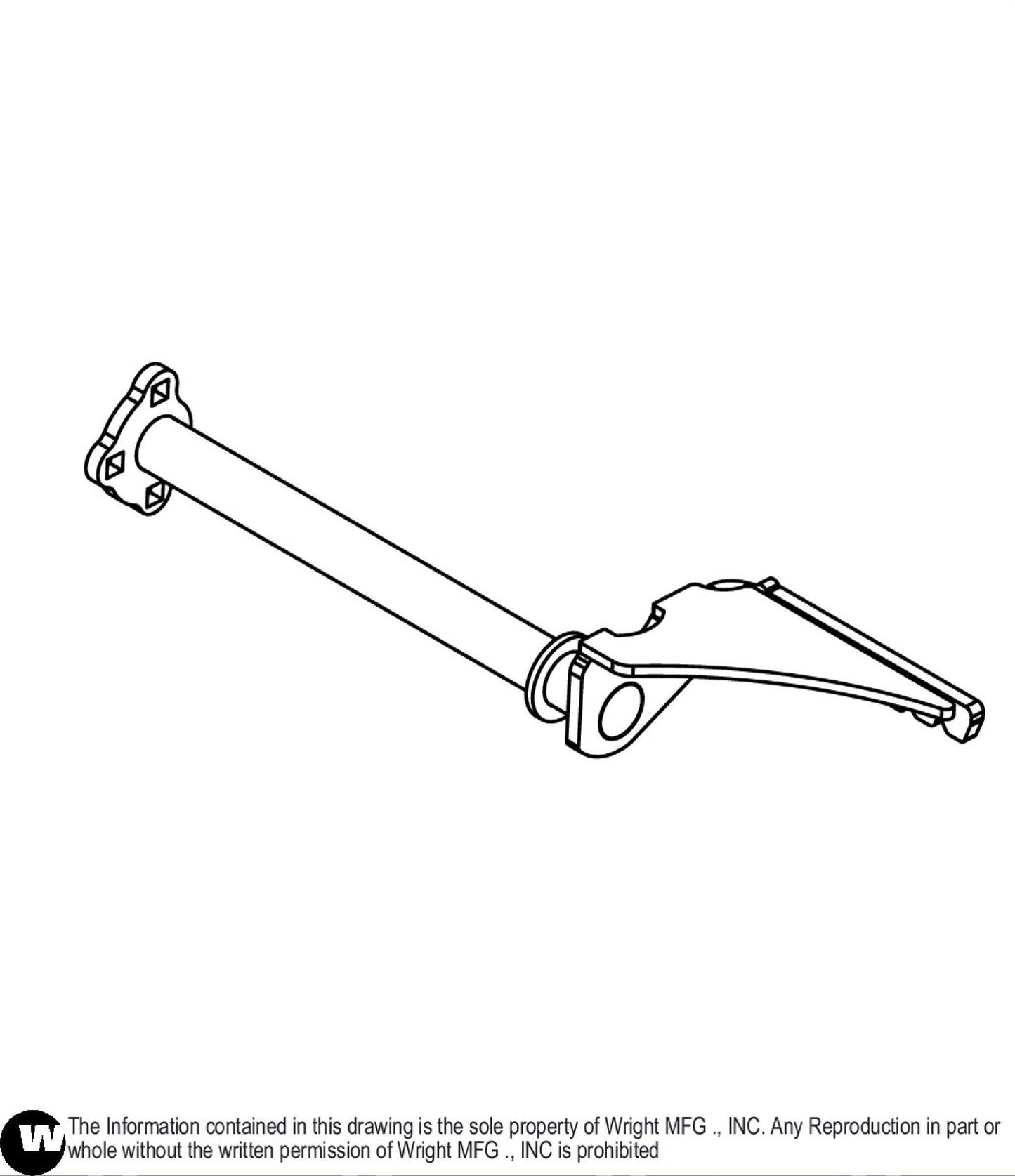 Left WSTN Brake Bar Weldment 93410377.