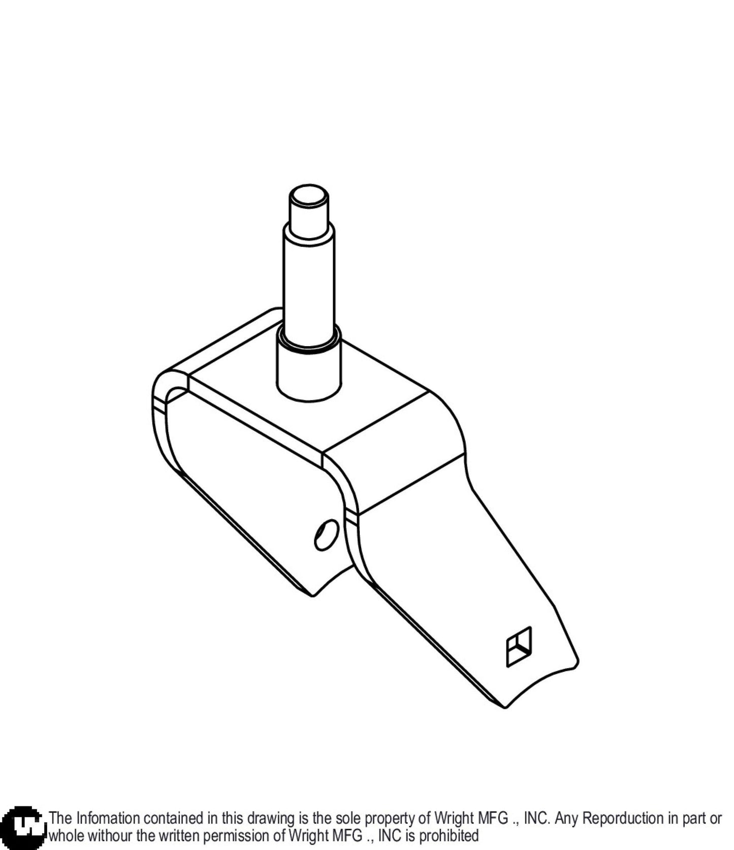 11IN Caster Yoke Weldment 93410385.