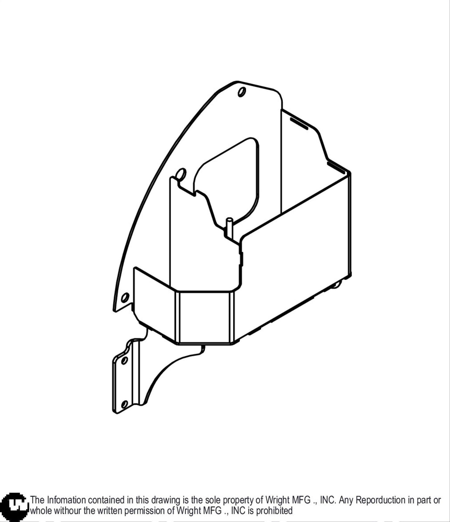 WSTN Dry Cell Battery Box Weldment 93410392.