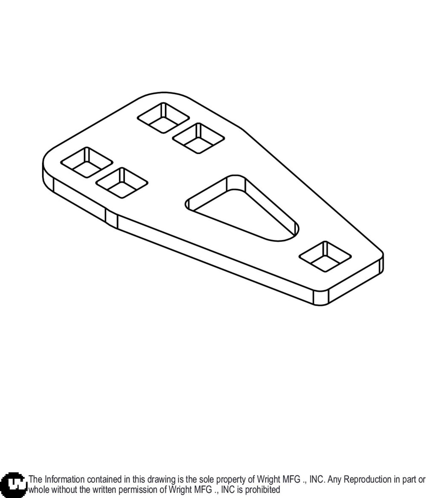 Rear Bucket Mount Clamp 93410412.