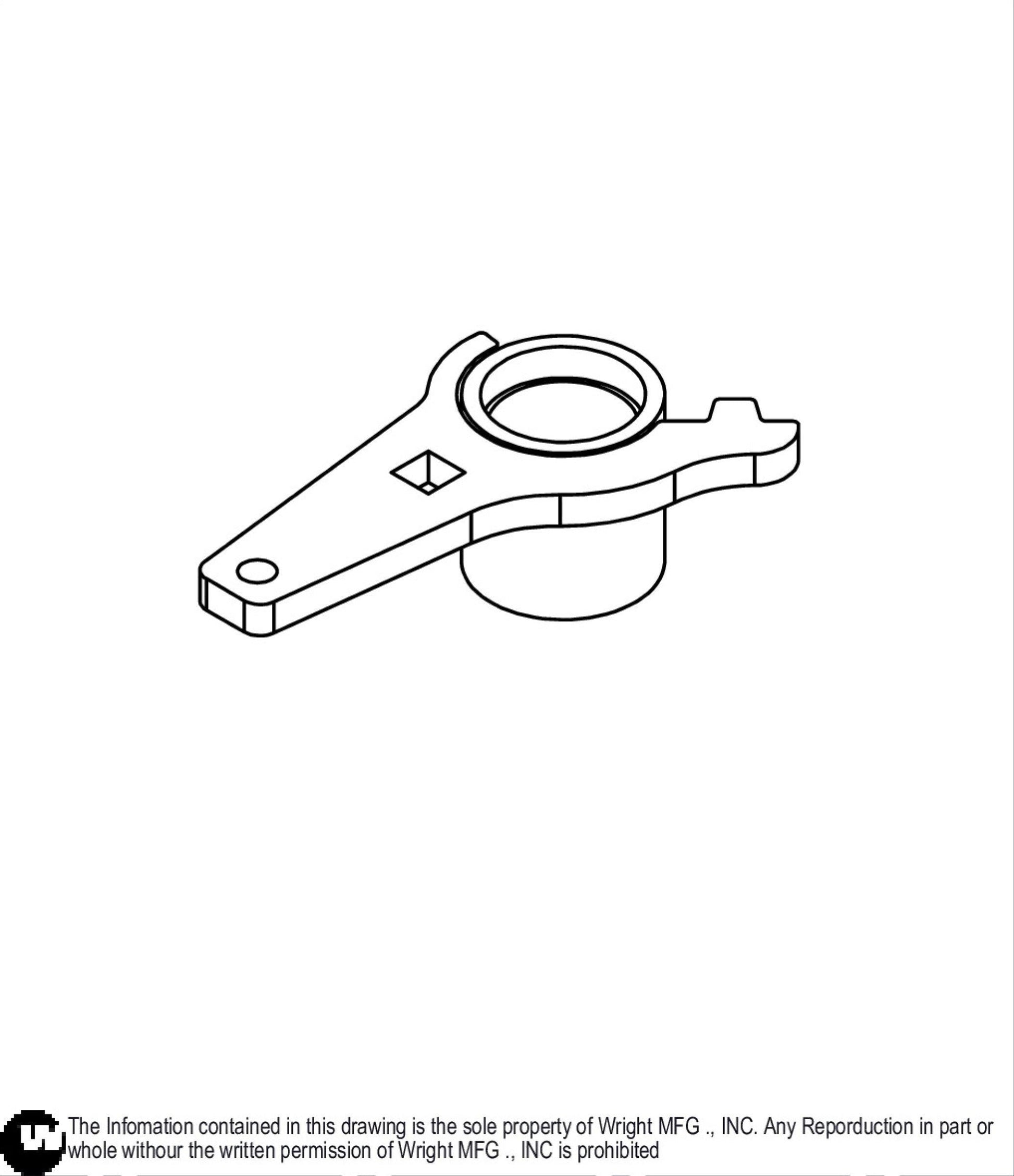4.25IN WSZK Idler Arm Weldment 93410418.