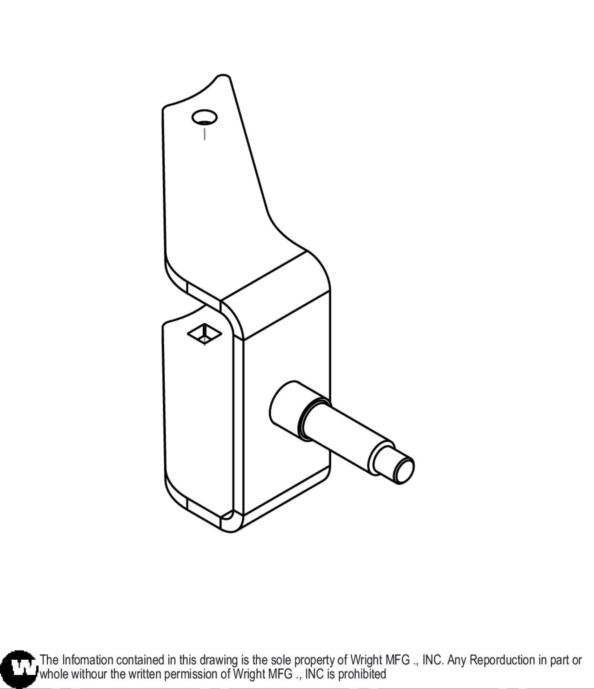 WZ Caster Yoke Weldment 93410427.
