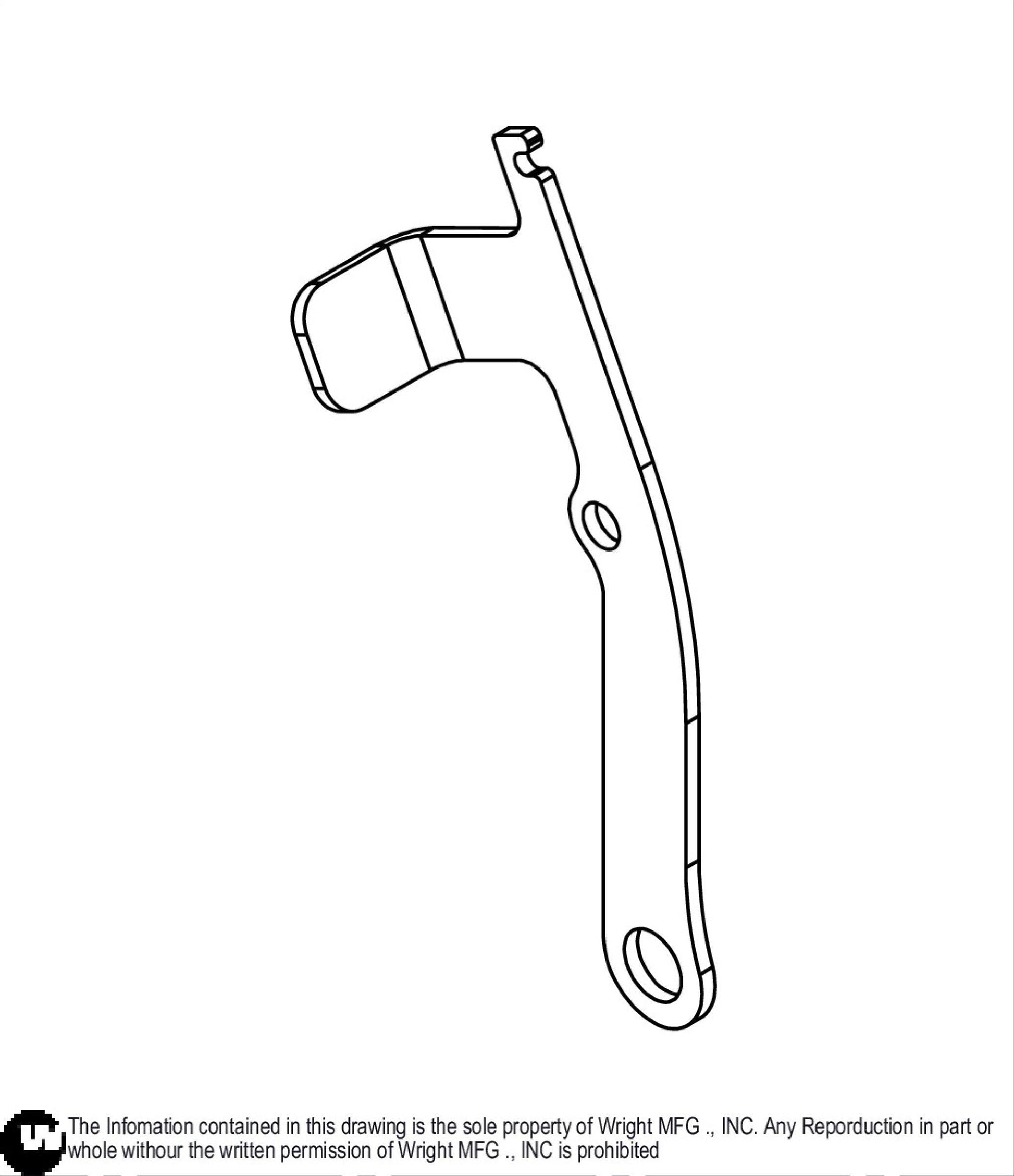 Right WVH2 Neutral Switch Detent Arm 93410438.