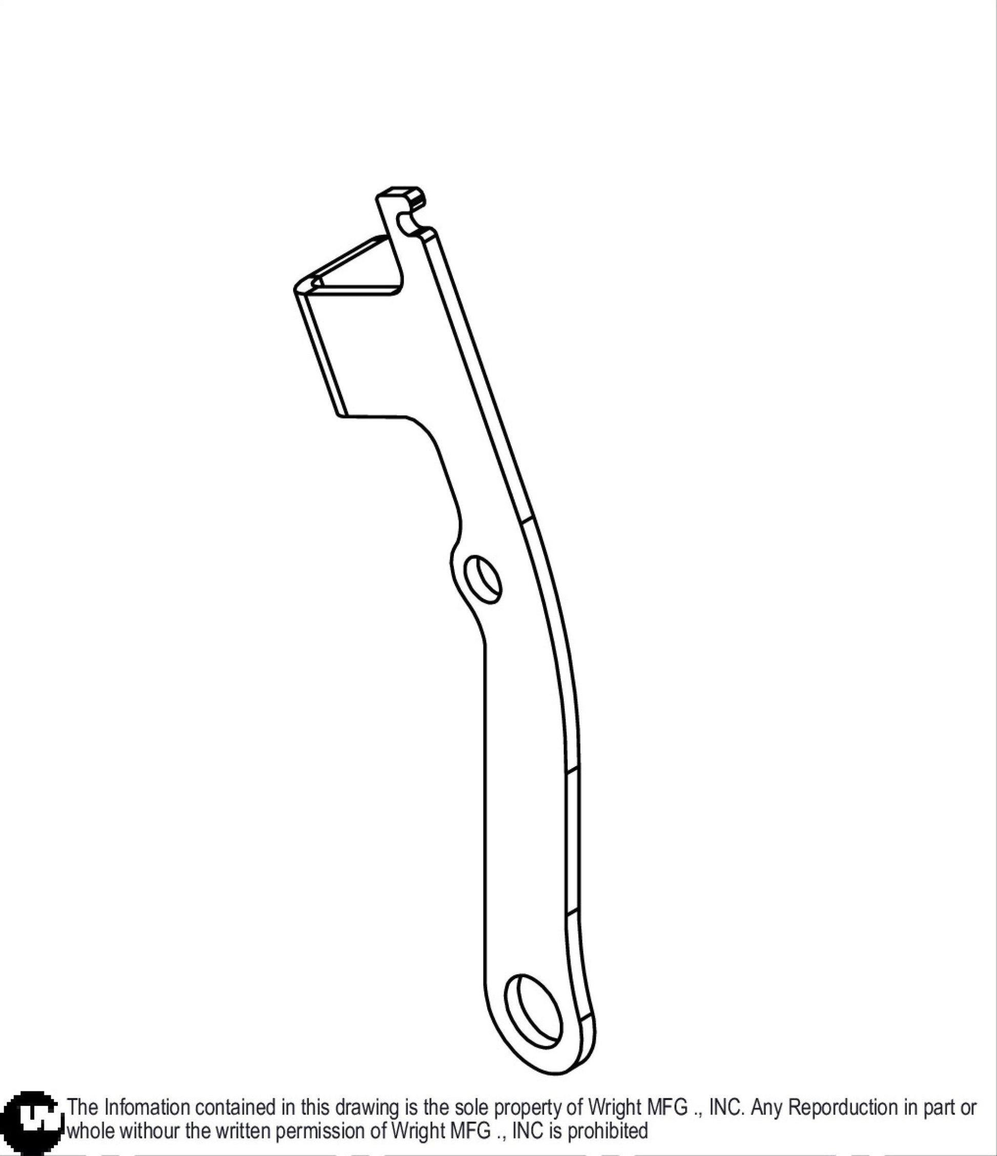 Left WVH2 Neutral Switch Detent Arm 93410439.