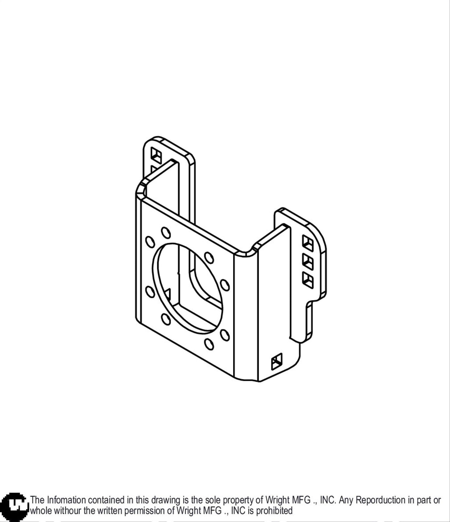 WVH2 Wheel Motor Support Weldment 93410448.