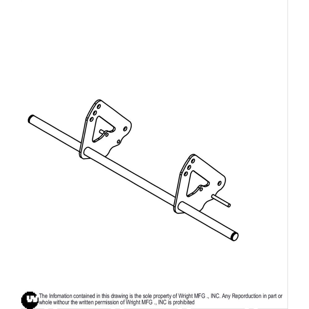 36 WVG2 Axle Plate Weldment 93410474