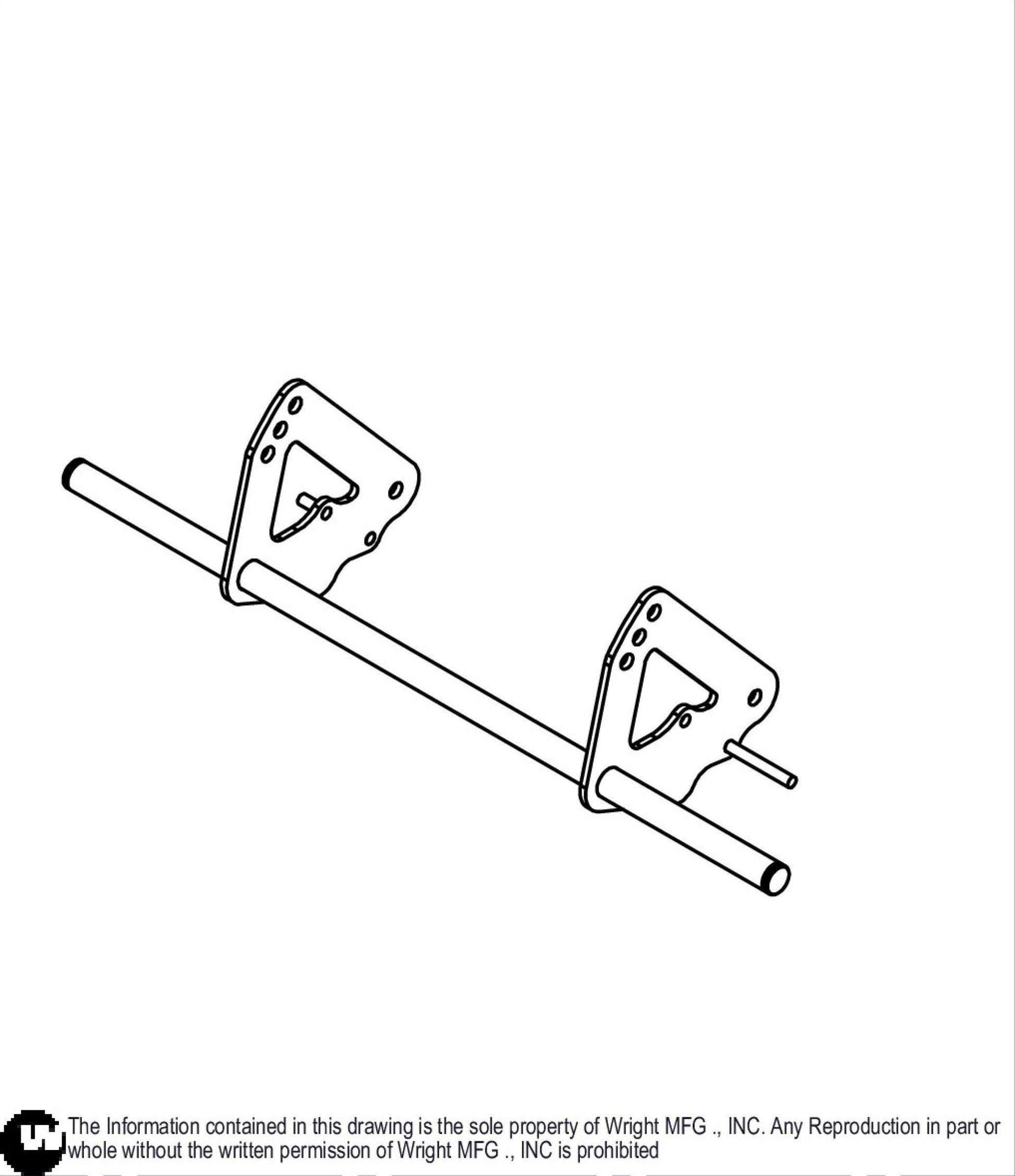 32 WVGC Axle Plate Weldment 93410481.