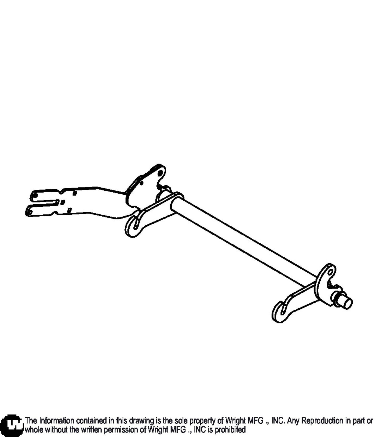 WSPX2/WSTX2 Rear Deck Lift Weldment 93410507.