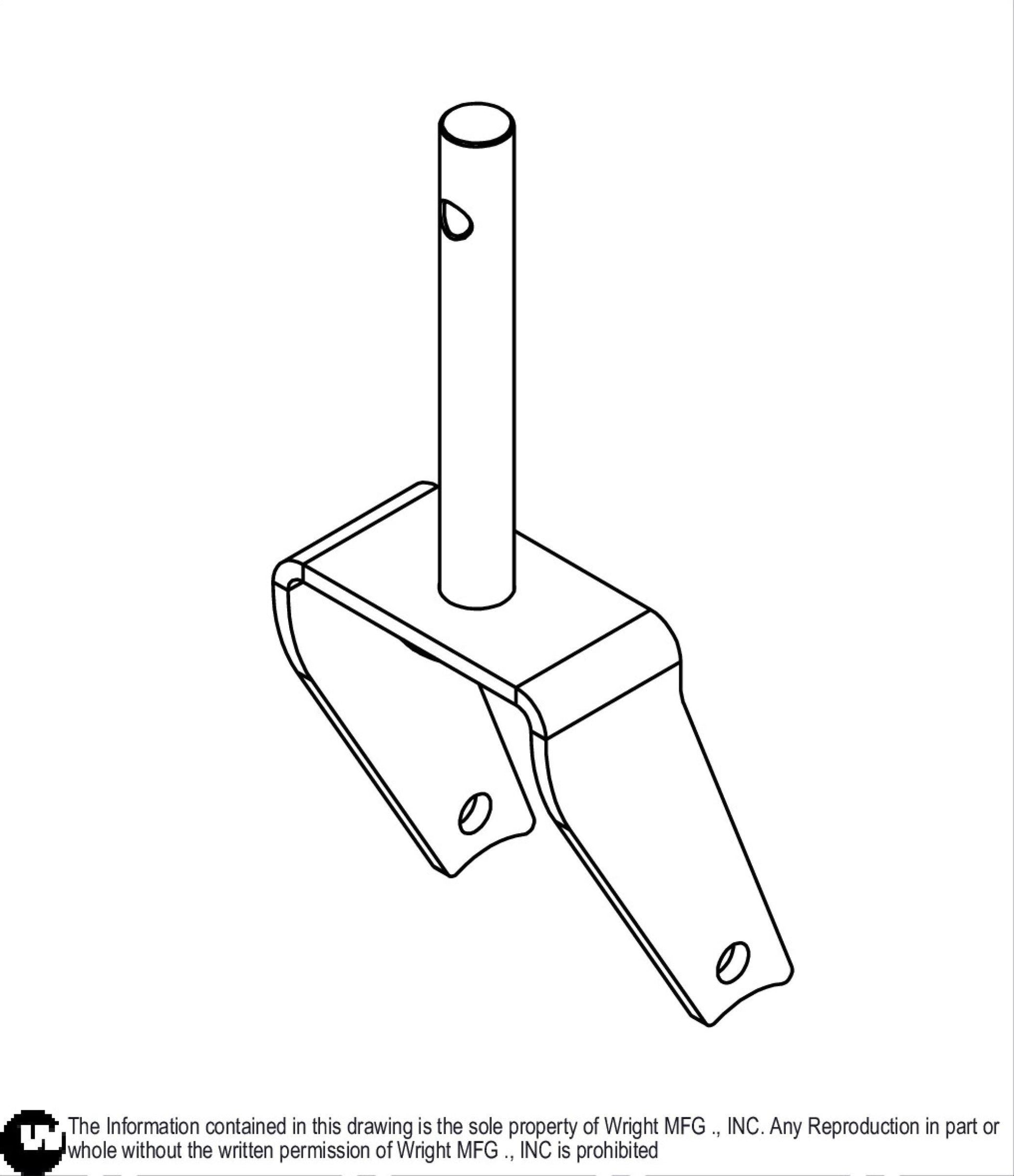 WVH/WVG Caster Yoke Weldment 93410510.