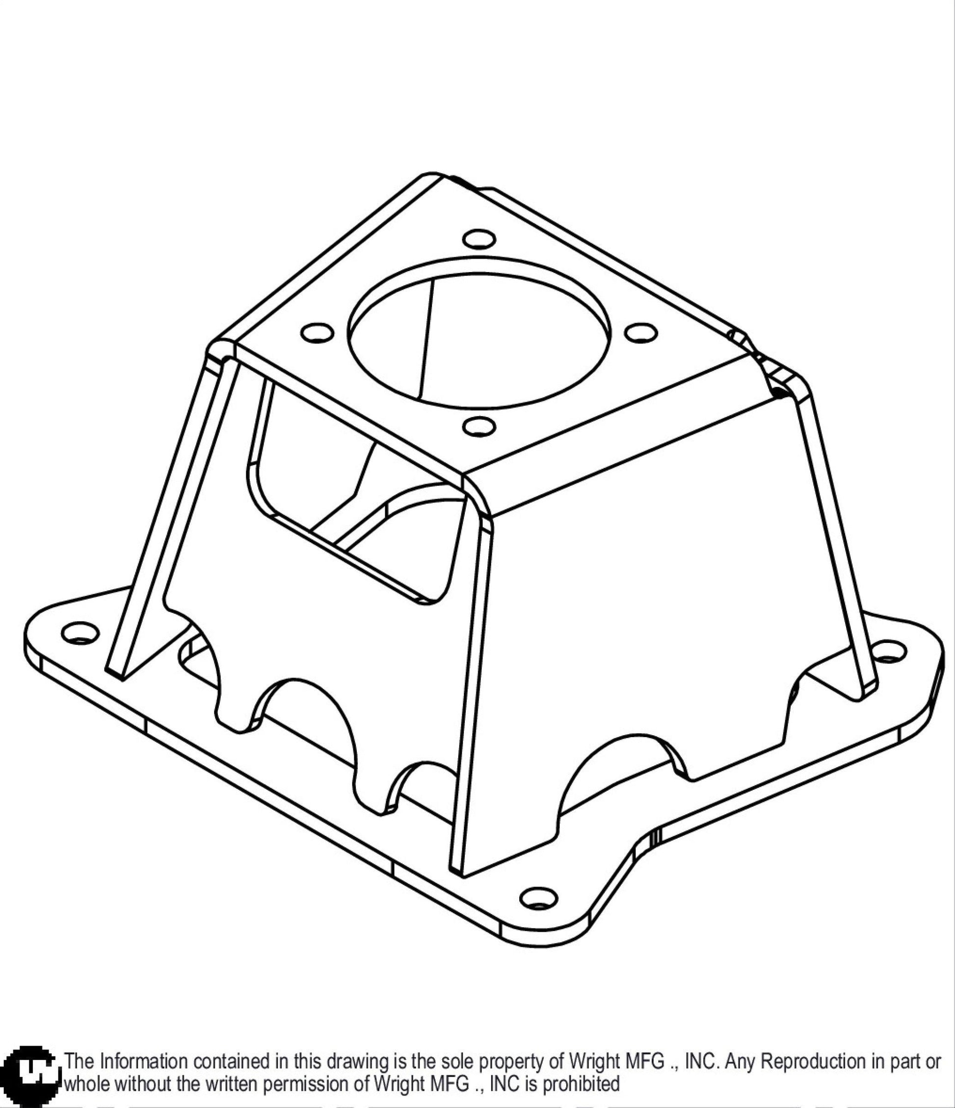 61 WSTX2 Wheel Motor Support 93410526.