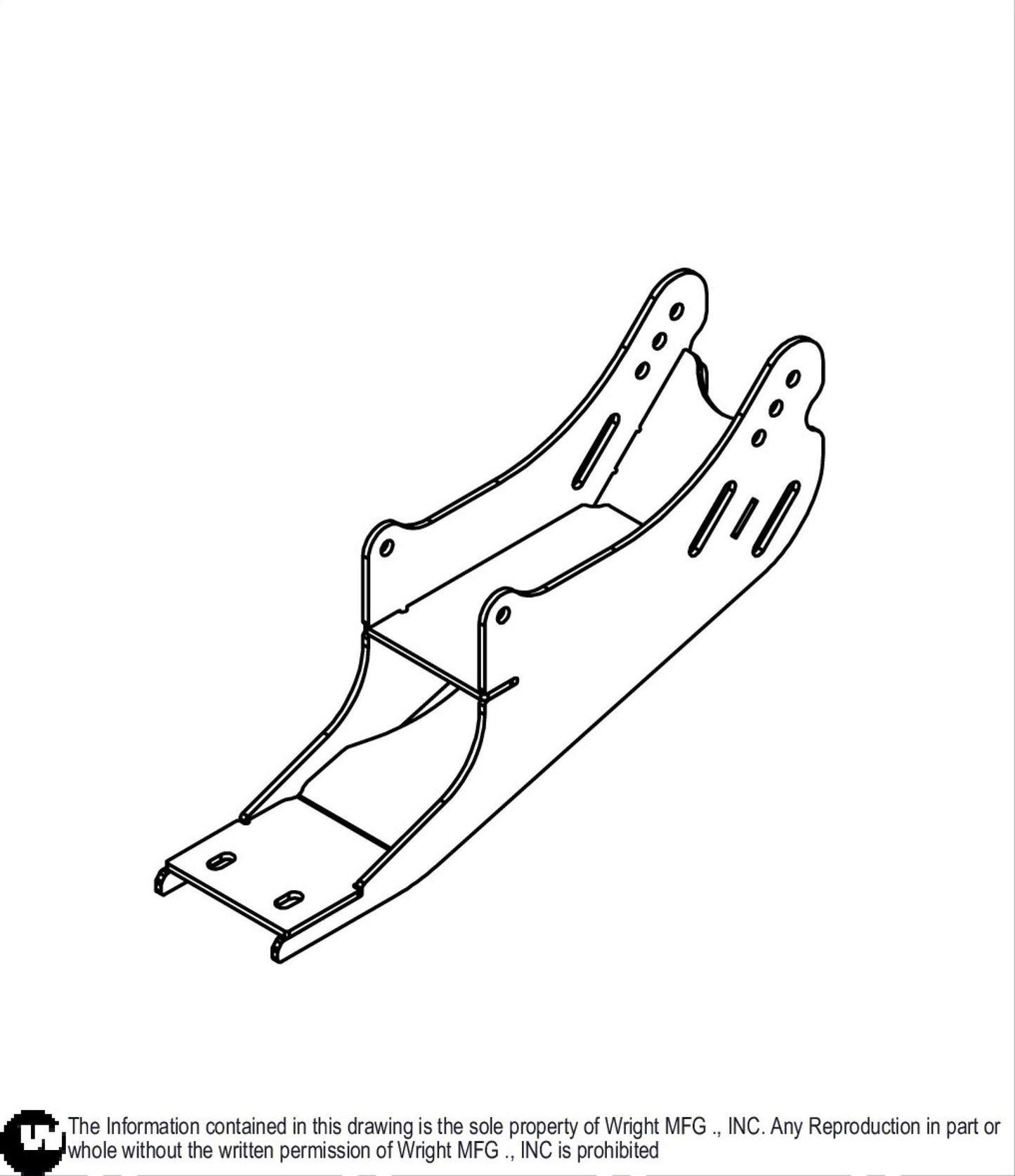 WSPX2 Seat Base Weldment 93410533.