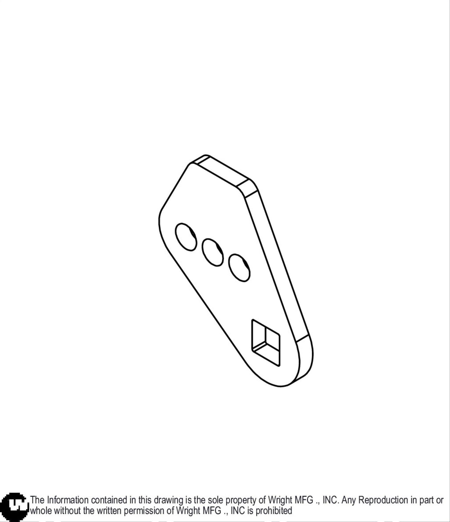 1/4 WSB Idler Spring Support Plate 93410542.