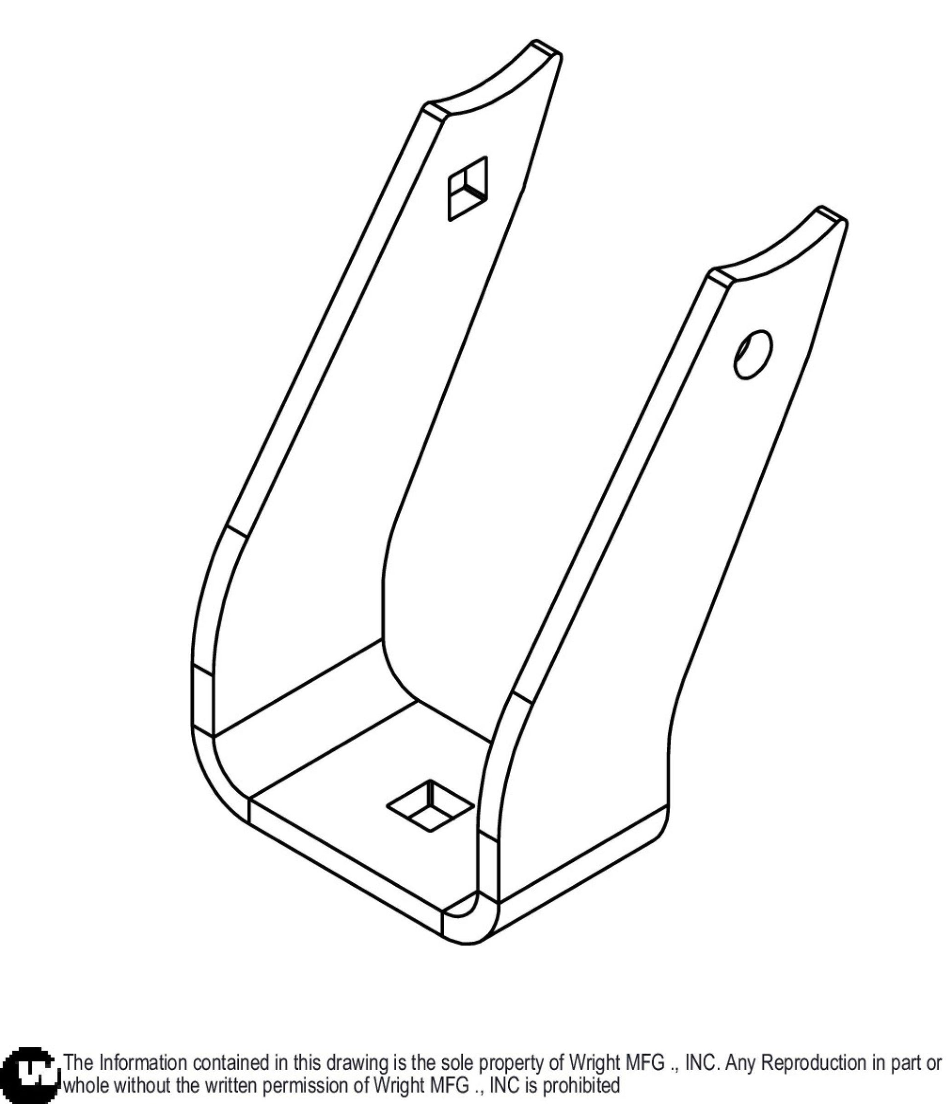3/8 Pneumatic WSB Caster Yoke 93410556.