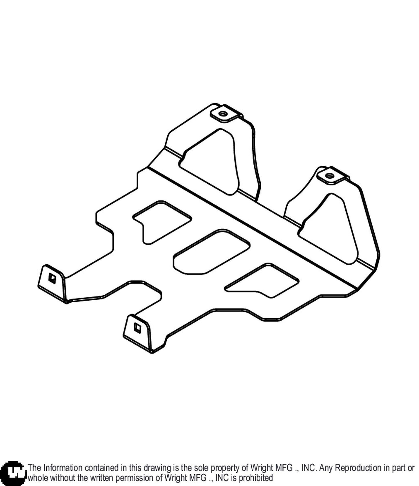 32/36 WSB Skid Plate 93410567.