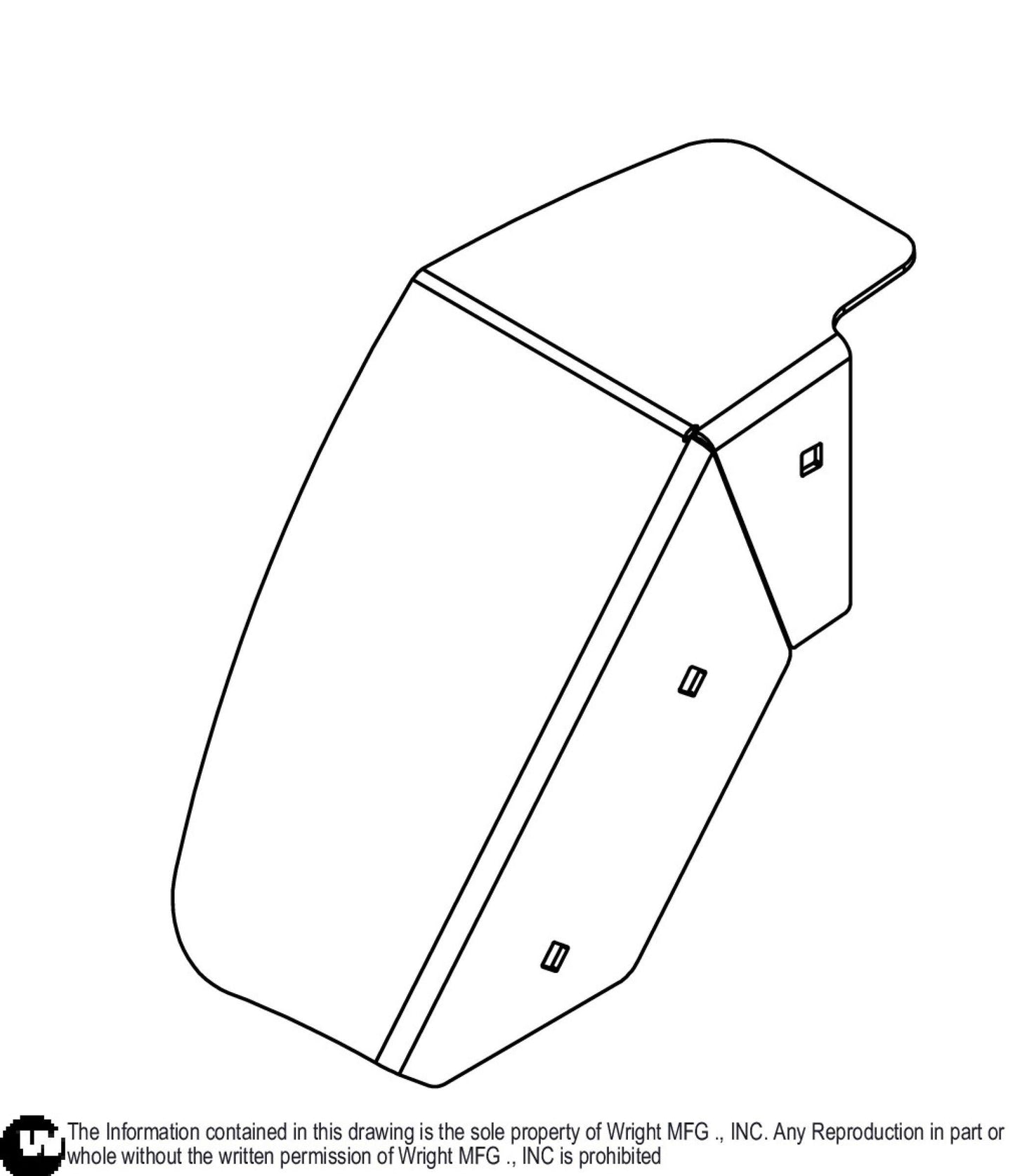 32/36 WSB Left Fender 93410573.