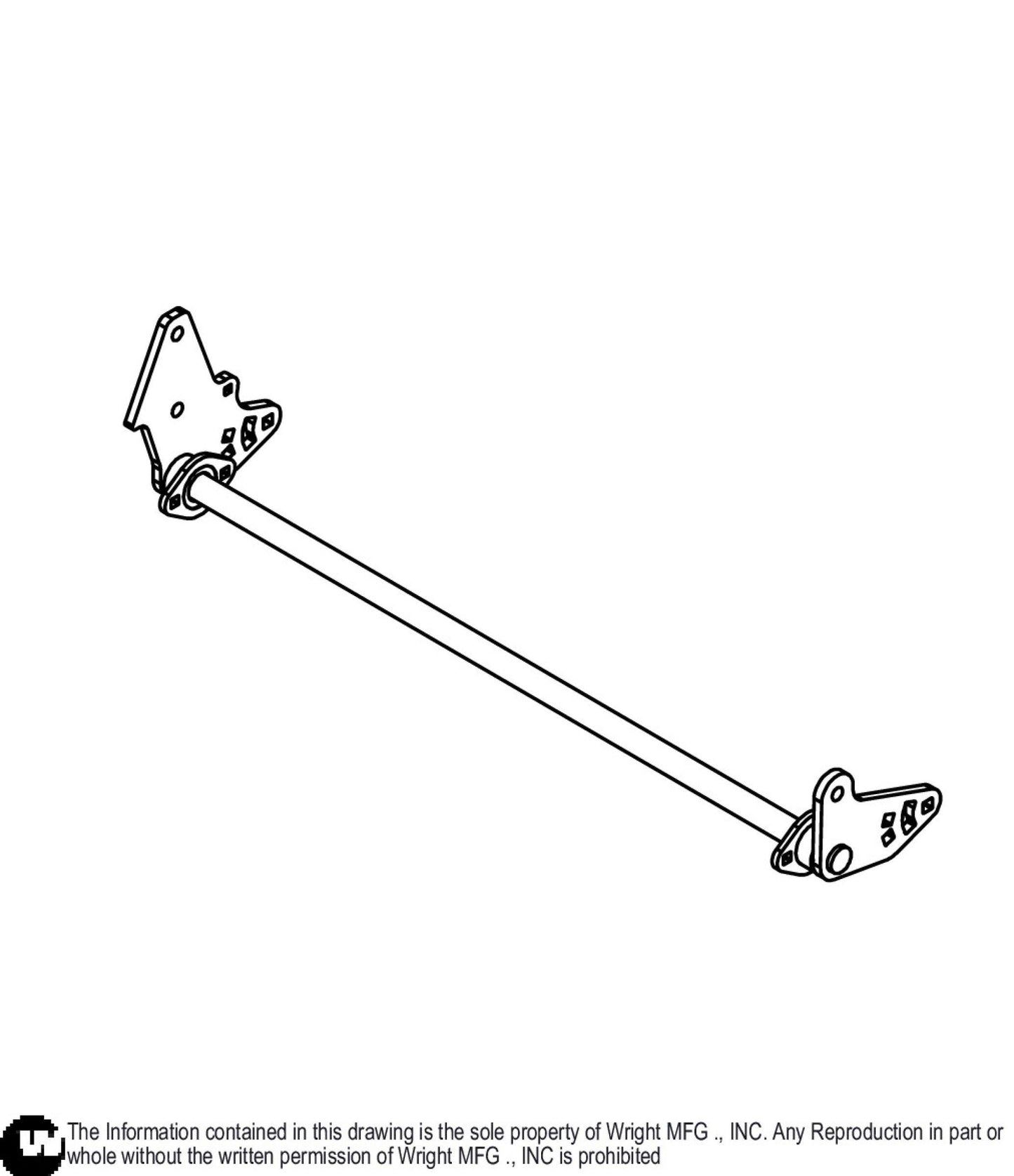 WZXT Front Deck Lift Axle 93410590.