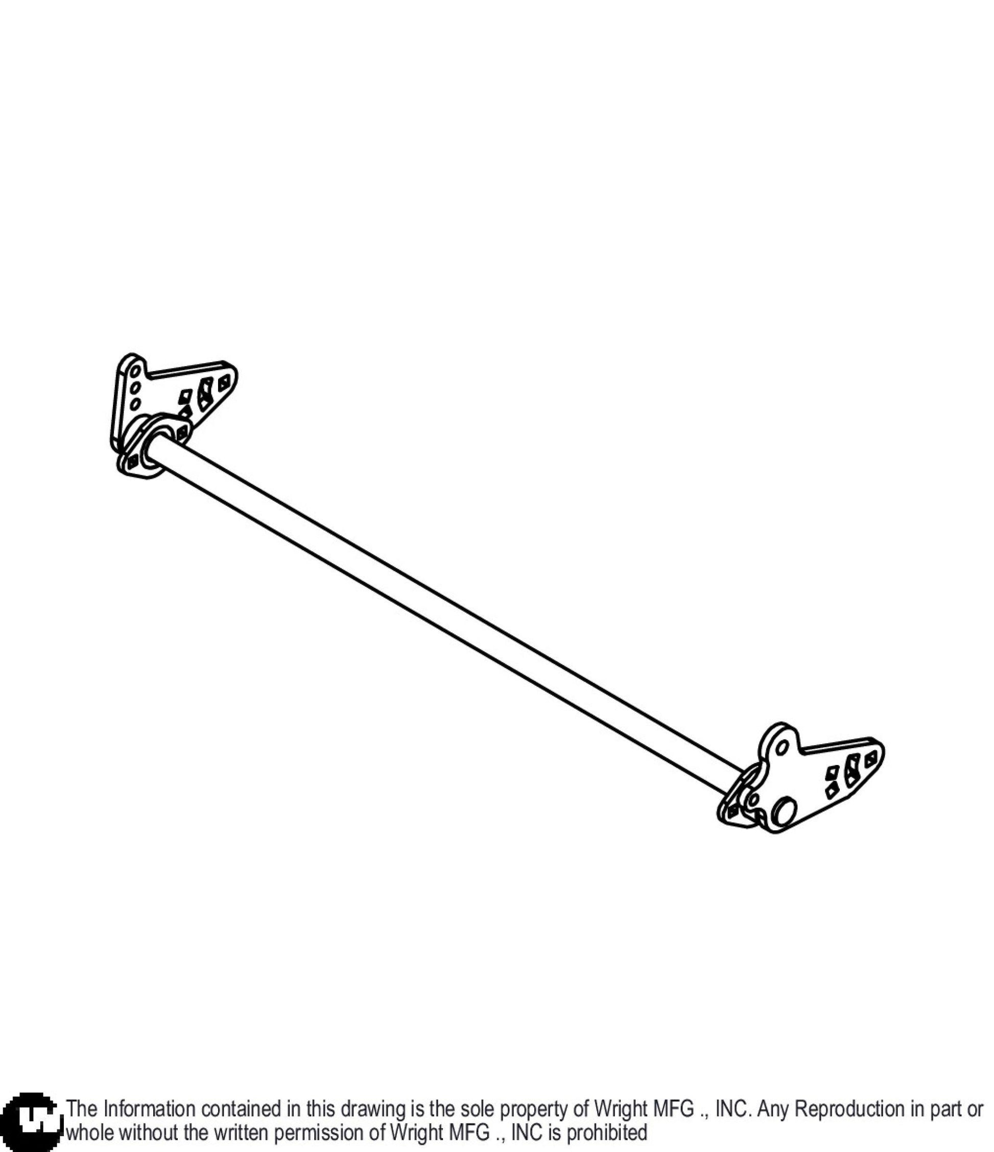 WZXT Rear Deck Lift Axle 93410591.