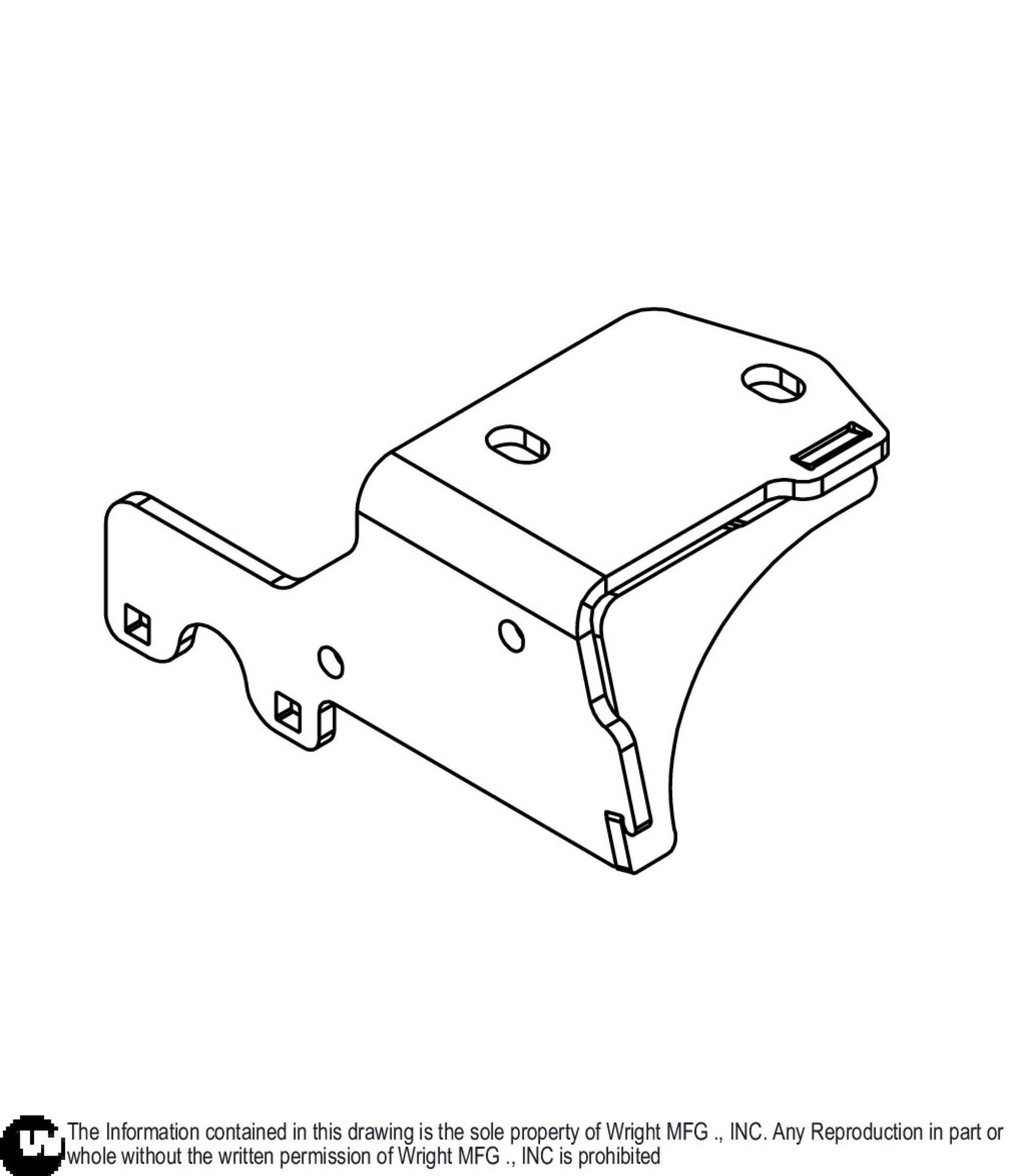 Right WZXT Front Fuel Tank Support 93410609.
