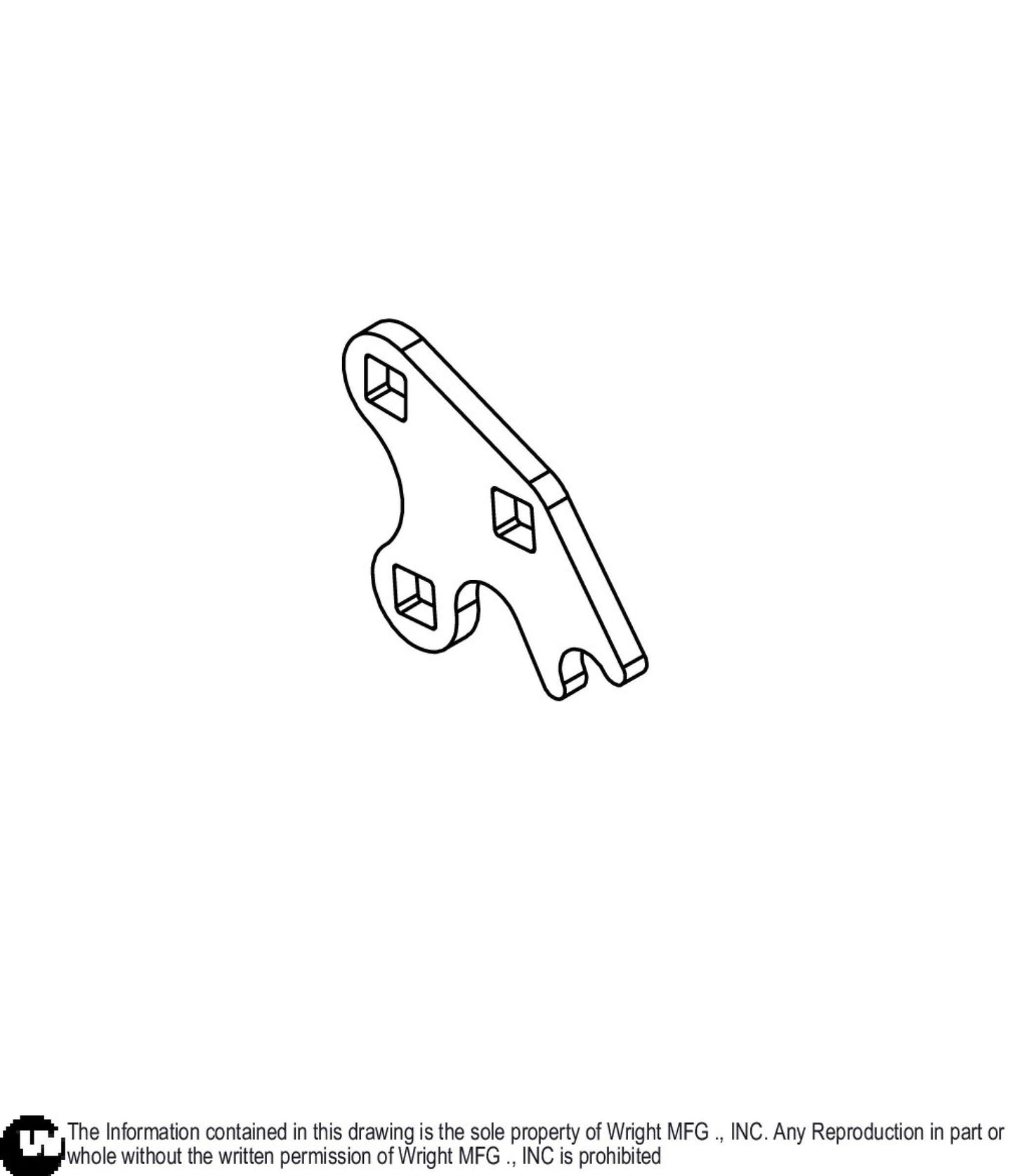 WZXT Brake Arm Motor Plate 93410615.