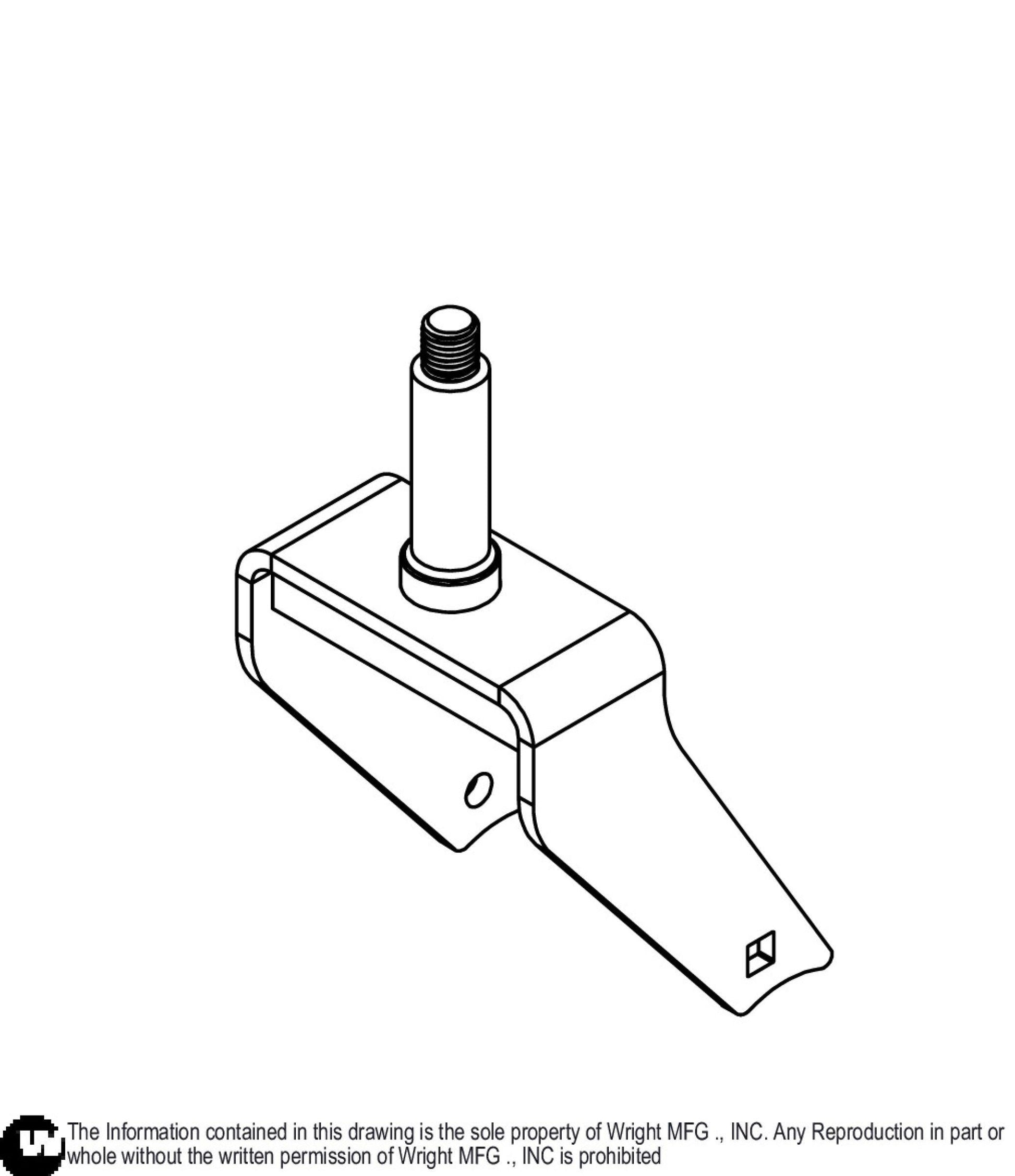13 X 6.5 Caster Yoke Weldment 93410621.