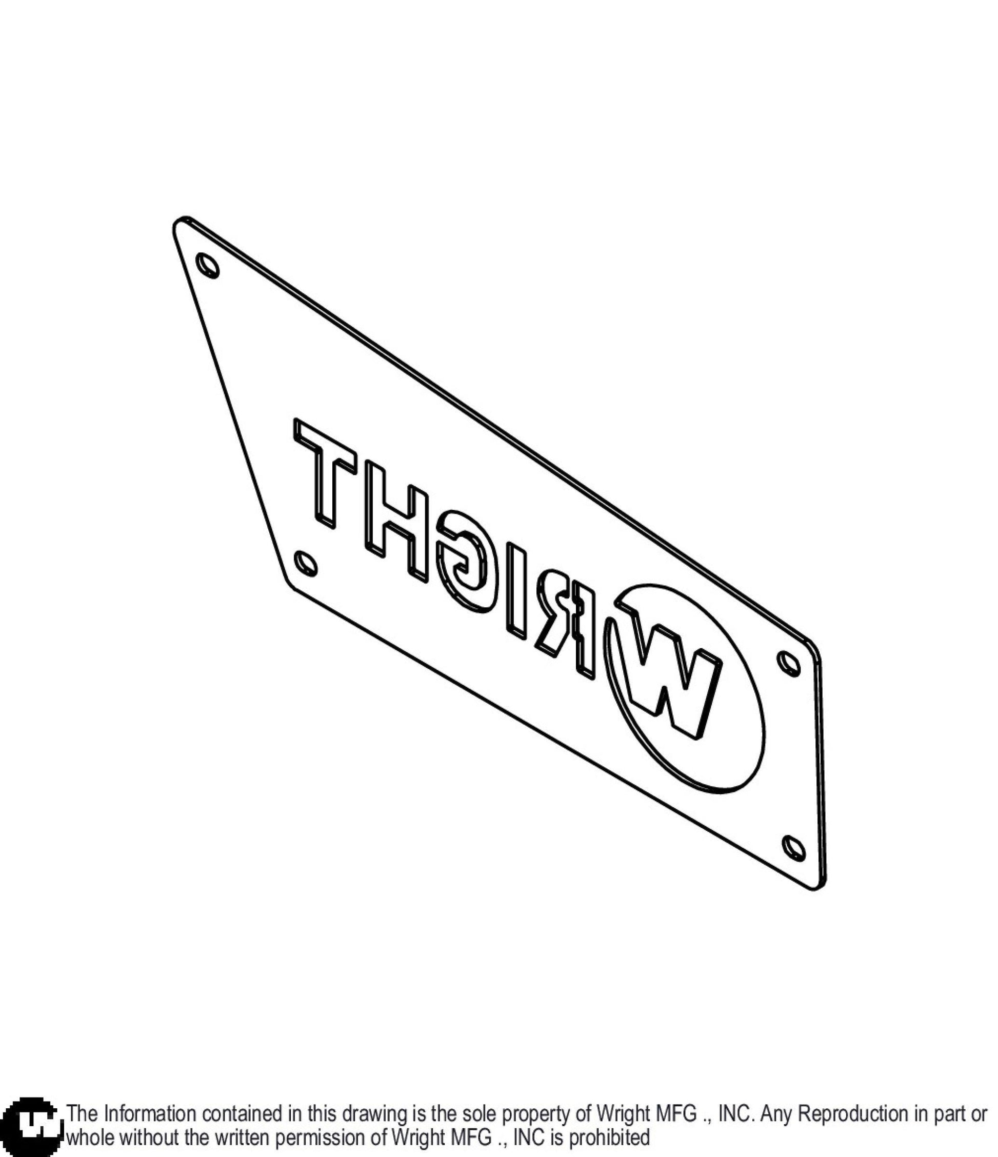Left Tank Name Plate 93410624.
