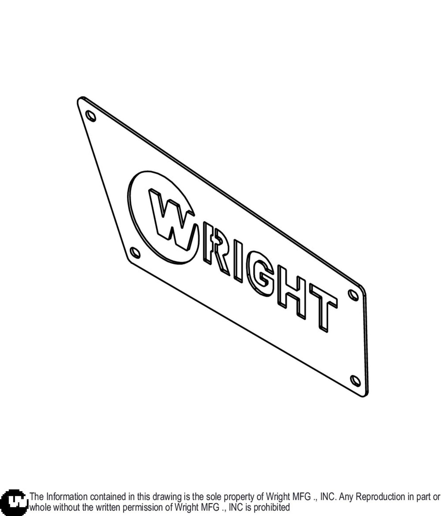 Right Tank Name Plate 93410625.