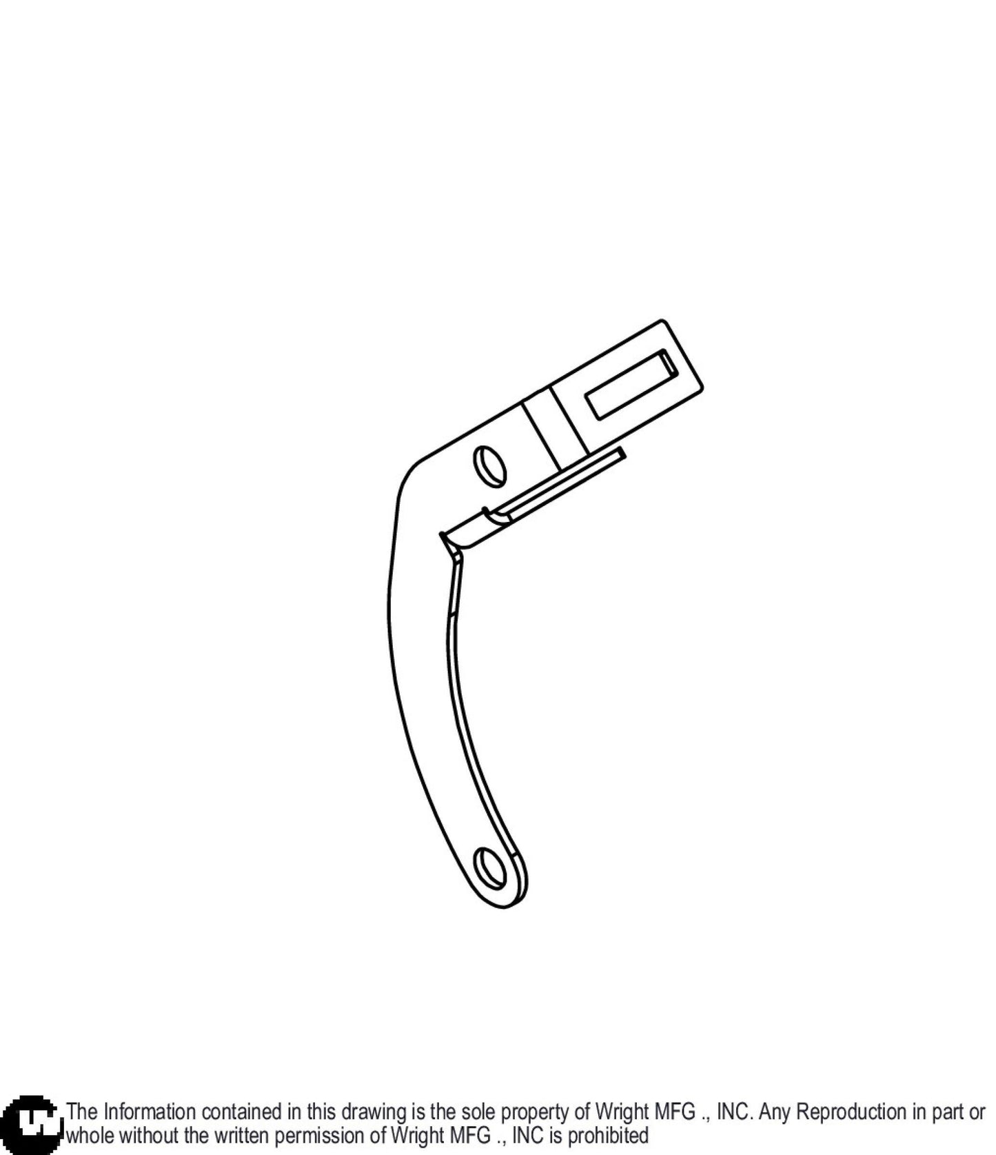 Left WSZK Robotic Encoder Mount Bracket 93410644.