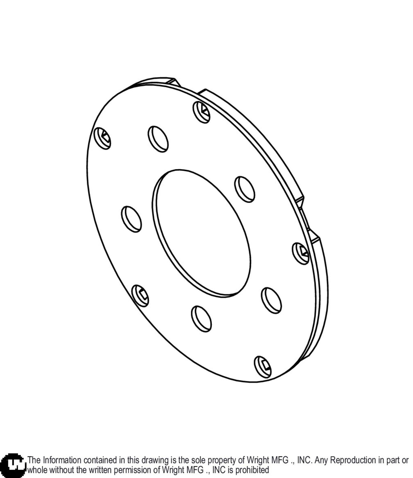 Encoder Disk Mount Weldment 93410655.