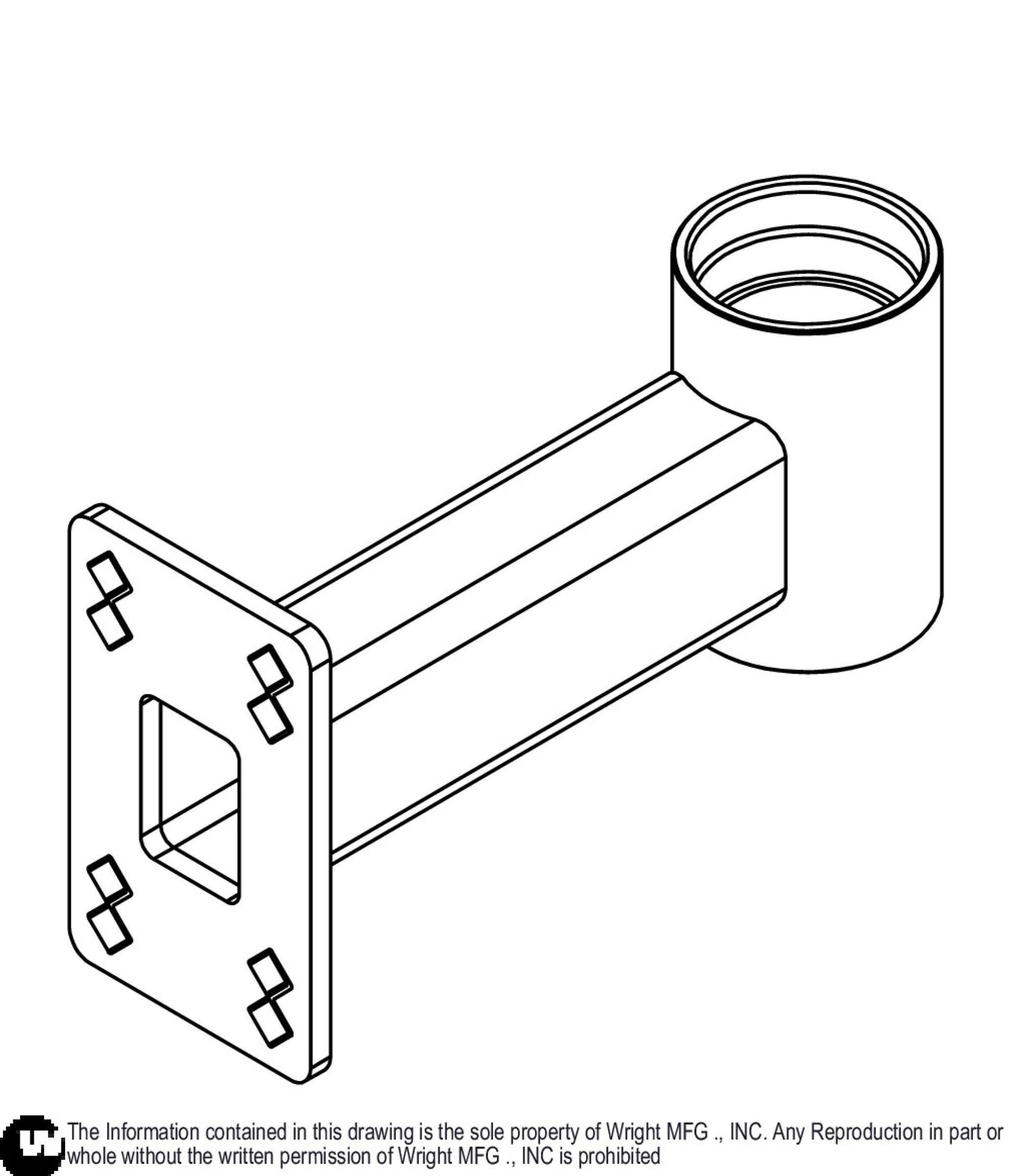 HD WSB Caster Arm Weldment 93410656.