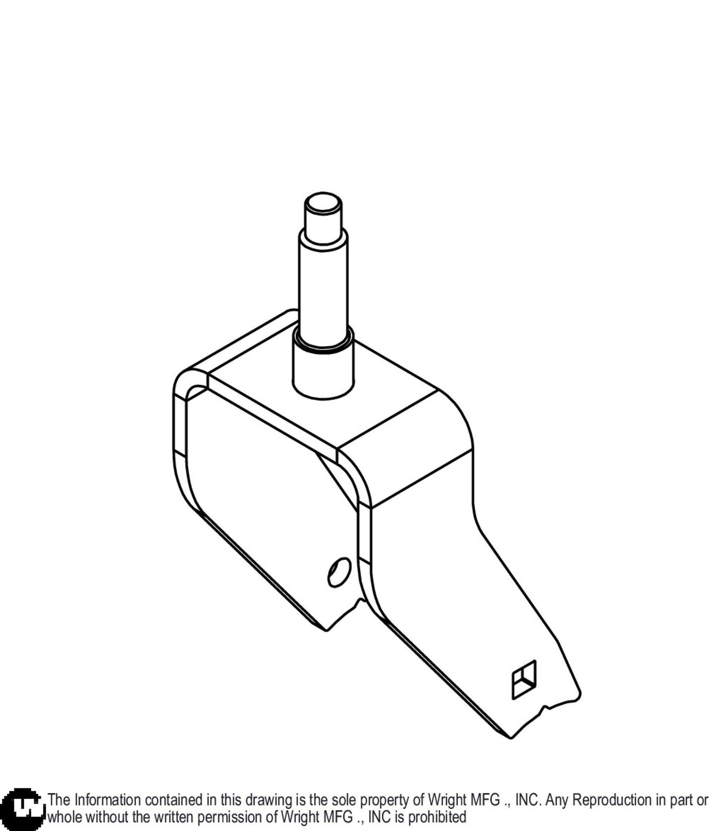 HD WSB Caster Yoke Weldment 93410657.