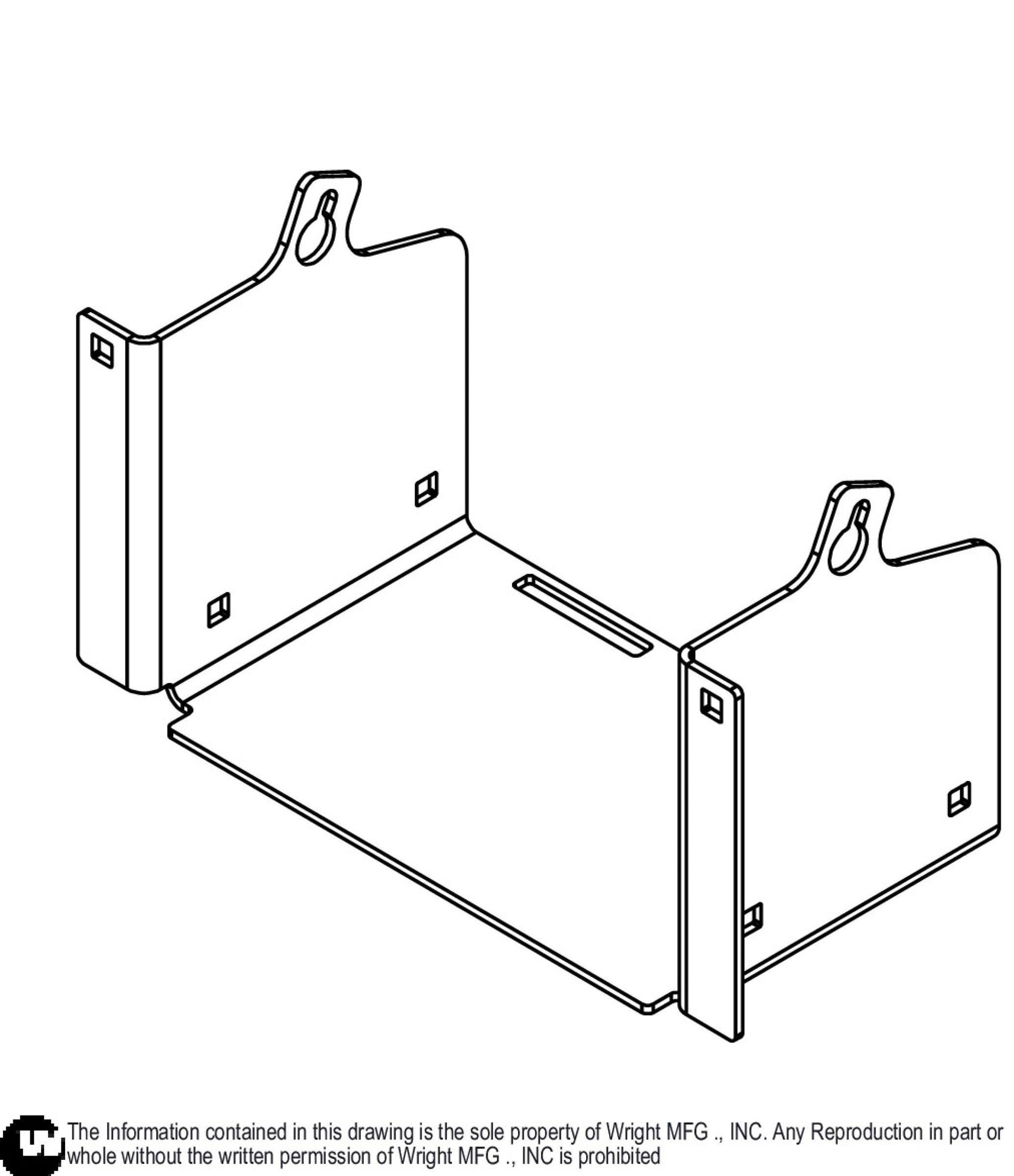 32/36 WSB Battery Tray 93410658.