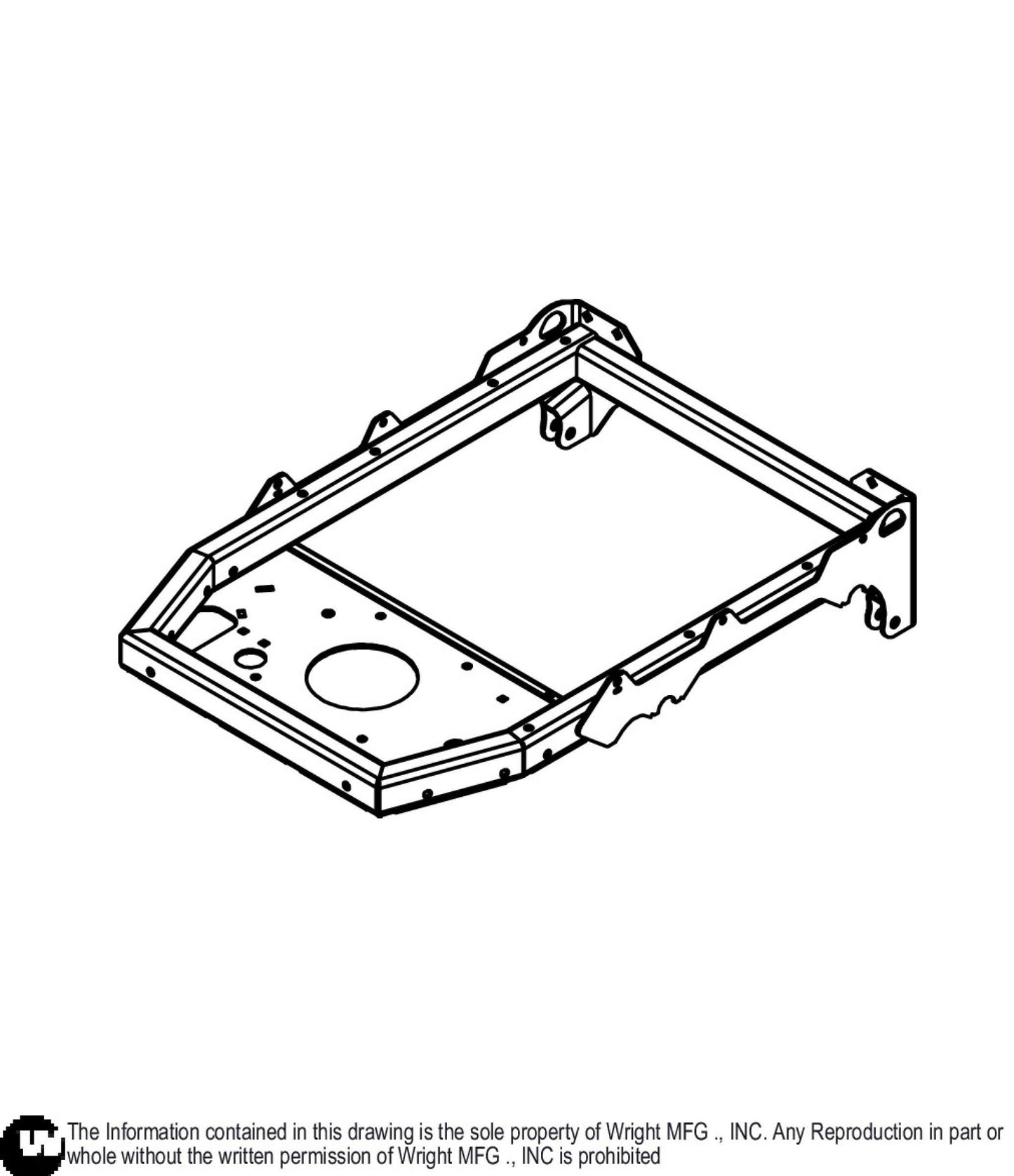 32/36 WSB Upper Frame Weldment 93410665.