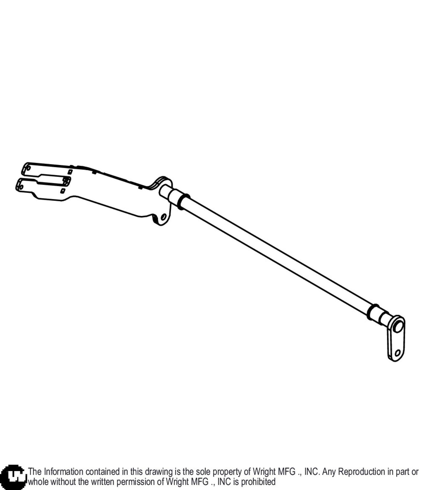 WSLG Rear Deck Lift Axle 93410676.