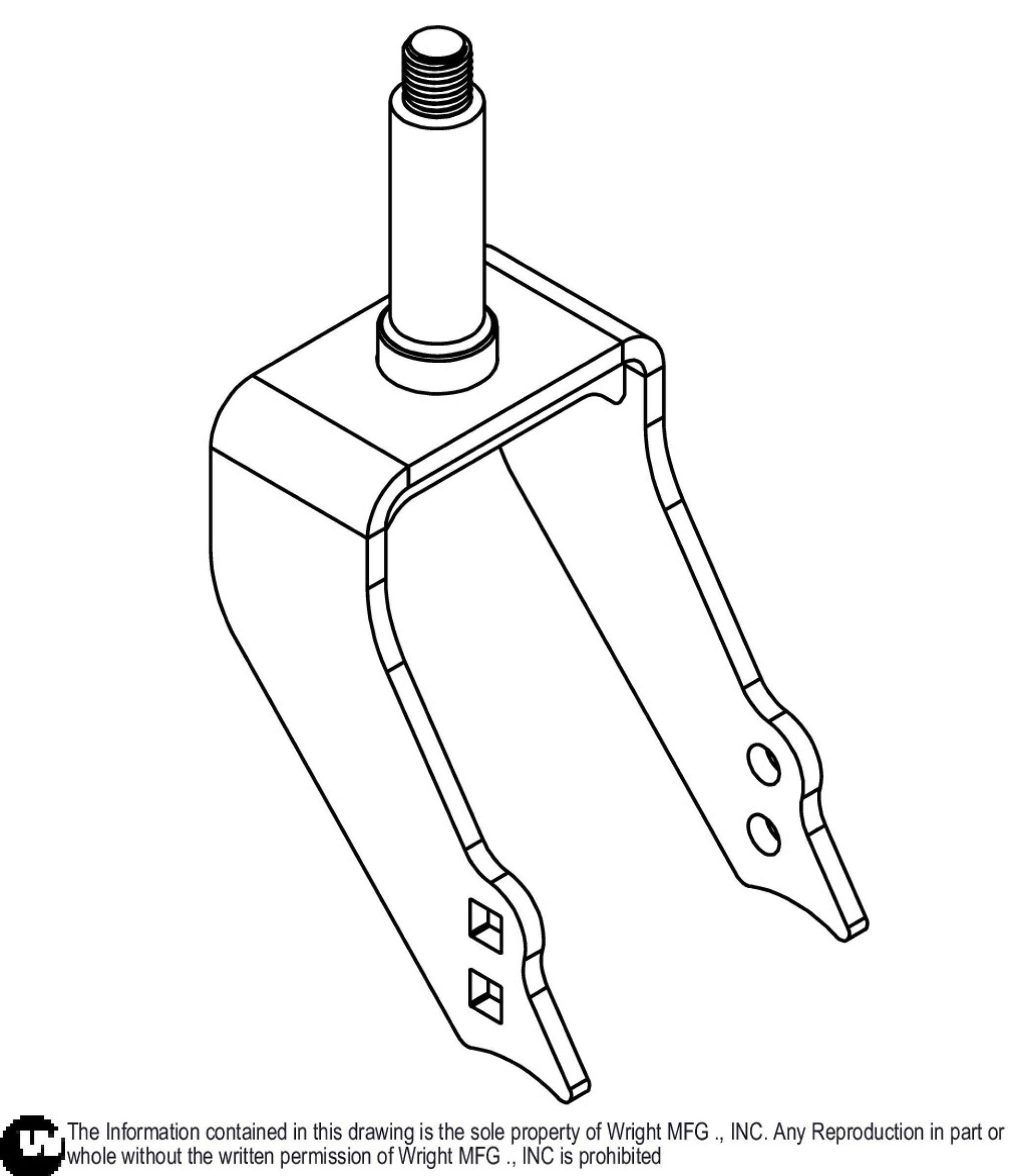 WSLG Caster Yoke Weldment 93410686.