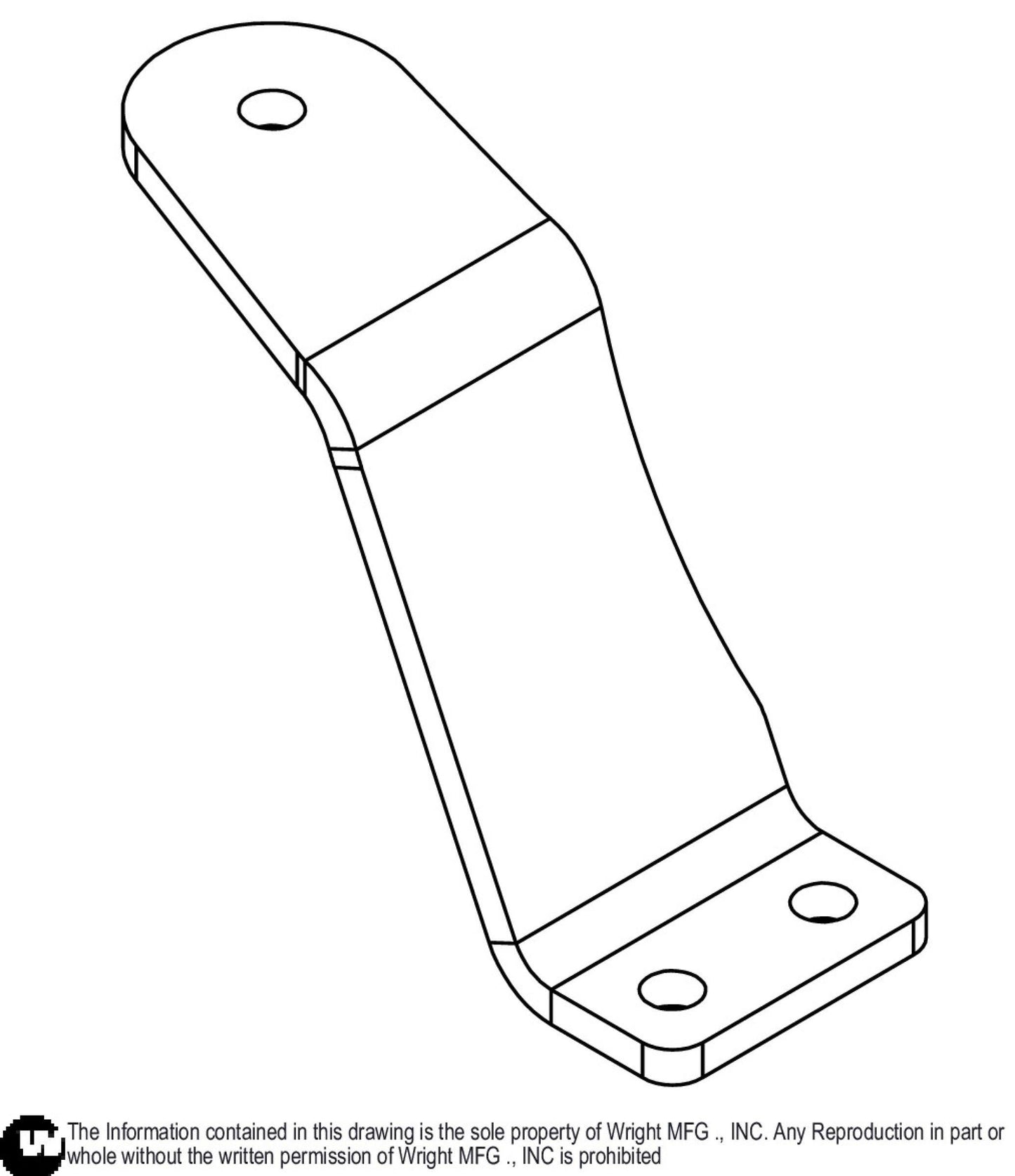 Left WSZK3 Roller Support Bracket 93410701.