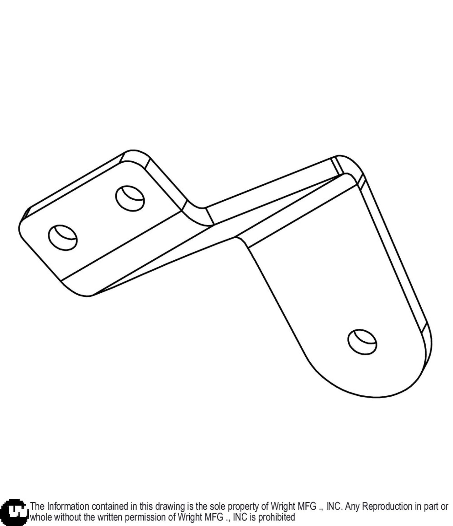 Right WSZK3 Roller Support Bracket 93410702.