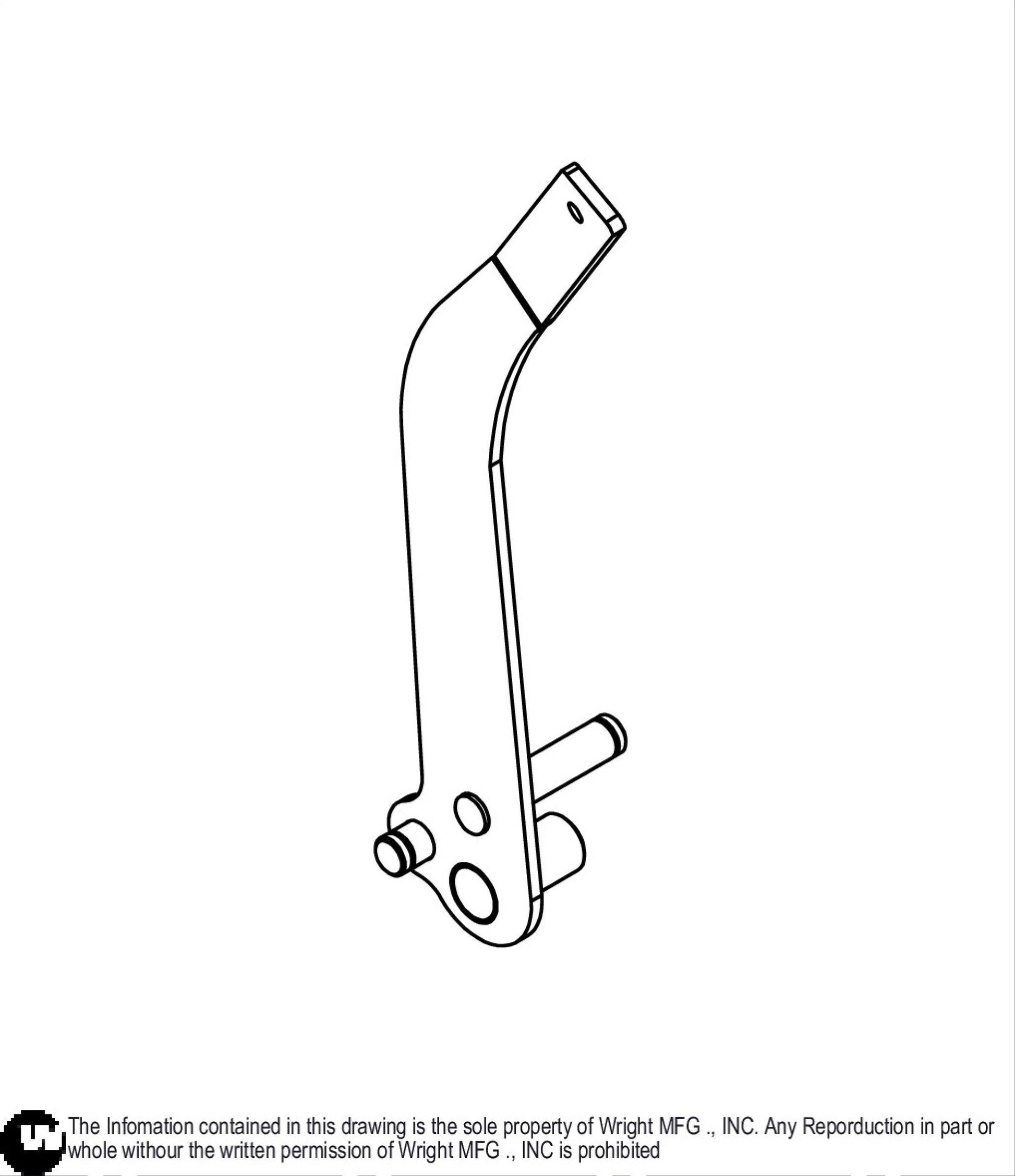 WVK Brake Lever W/ Rubber Grip 93420024.