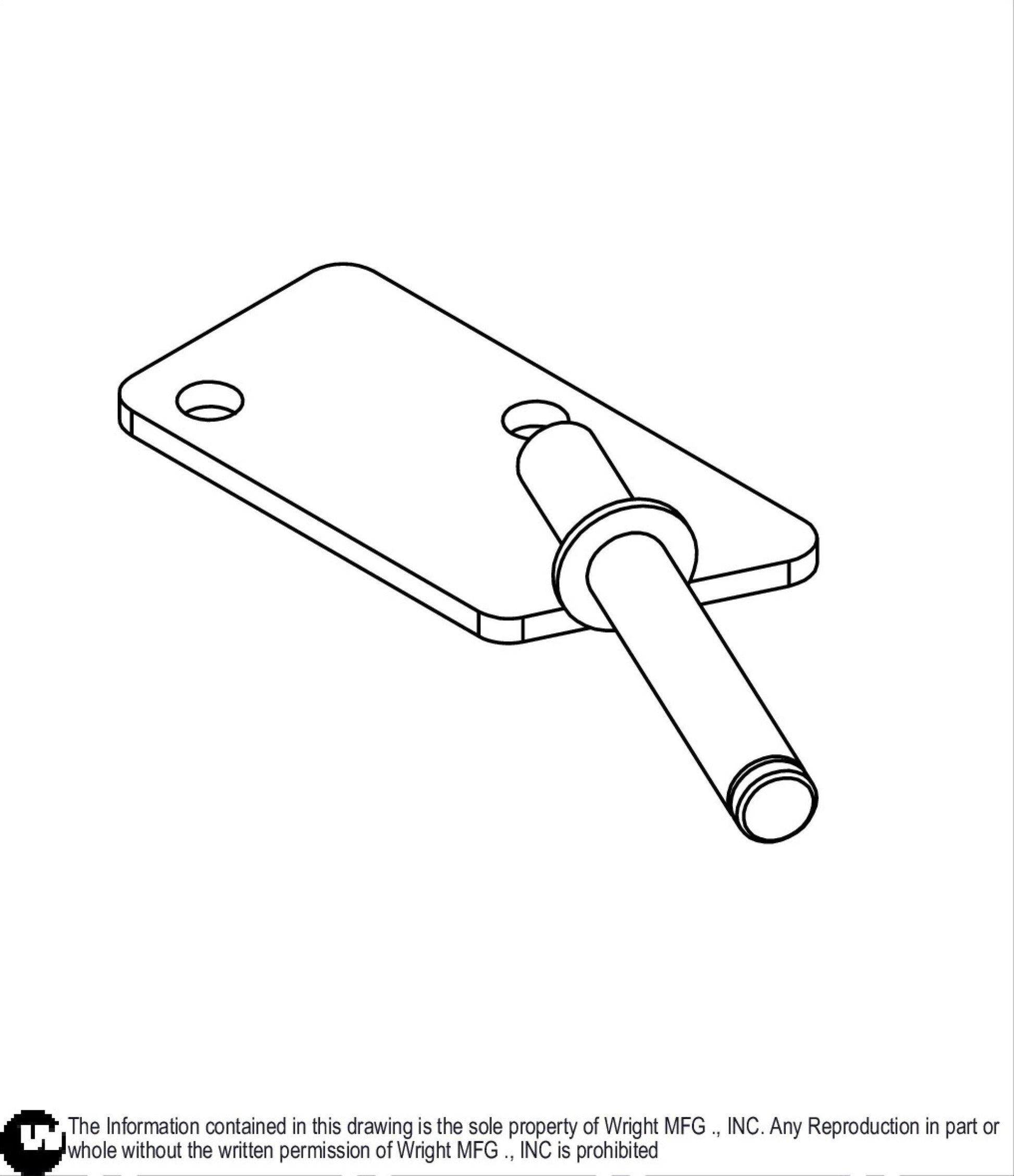 RH WVK Control Lever Pivot Weldment 93420027.