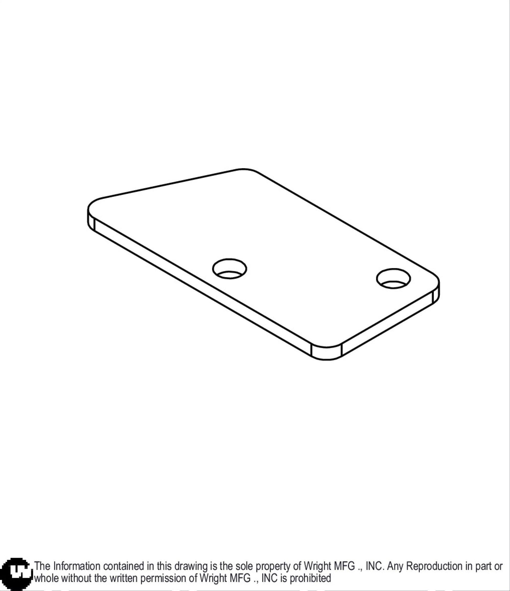 WVK Control Lever Spacer Plate 93420028.