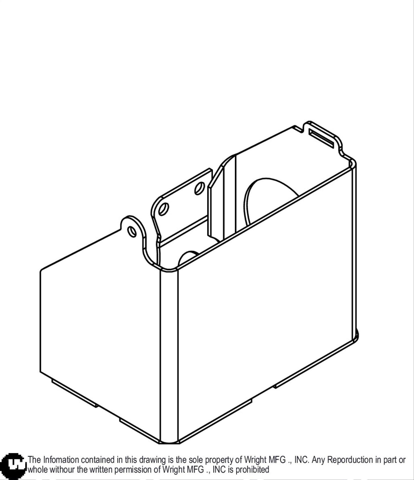 32-42 WS Battery Box Weldment 93420039.